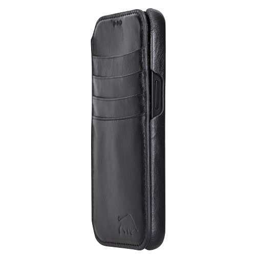Rostar Black Leather iPhone 13 Detachable Bi-Fold Wallet Case with Mag Safe & Card Holder - Bomonti - 7