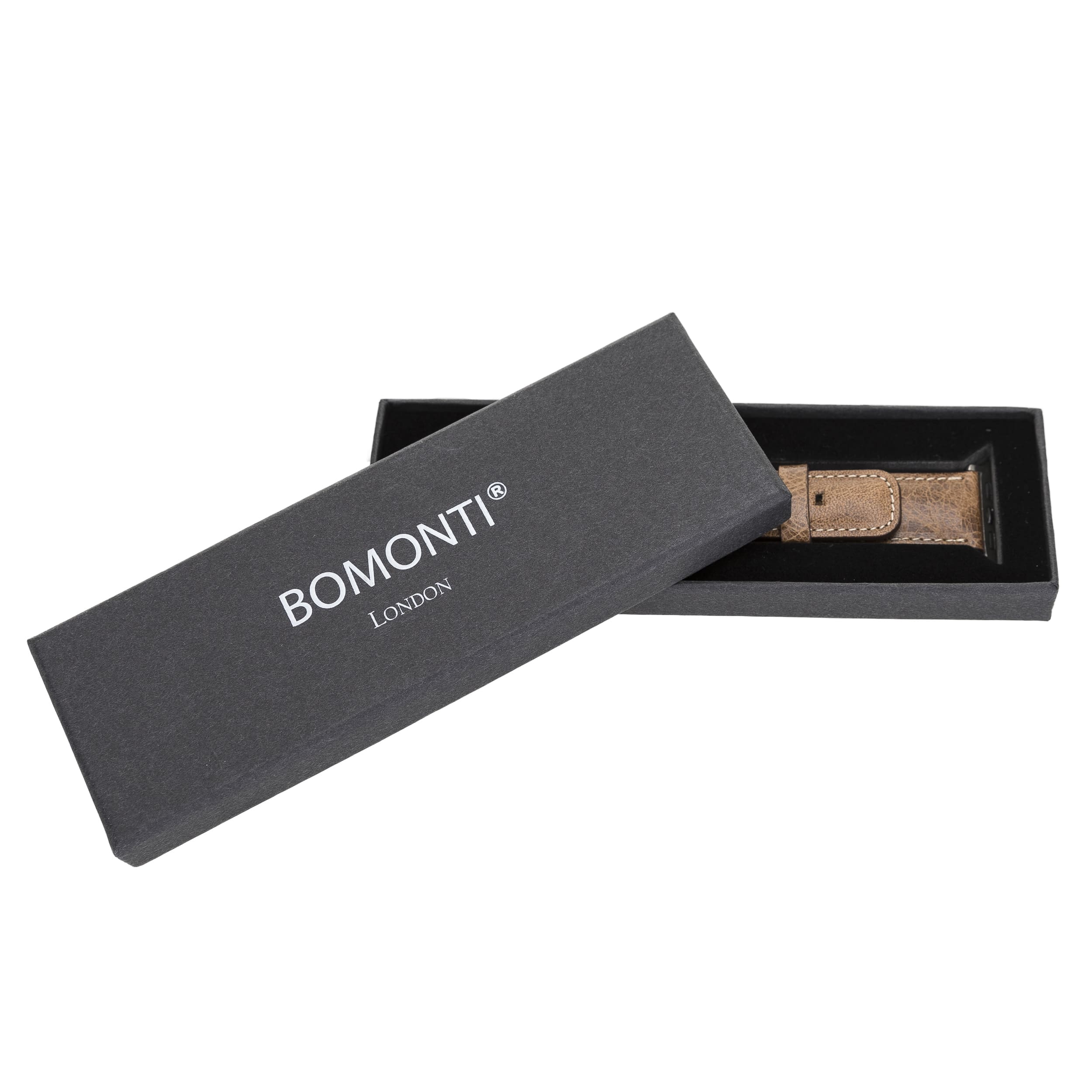 Kenwood Classic Brown Genuine Leather Apple Watch Band Strap 38mm 40mm 42mm 44mm 45mm for All Series - Bomonti - 7