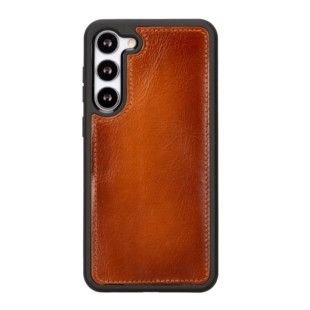 Brown Leather Samsung Galaxy S23 Plus Detachable Wallet Card Holder Cover Case - Bomonti - 6