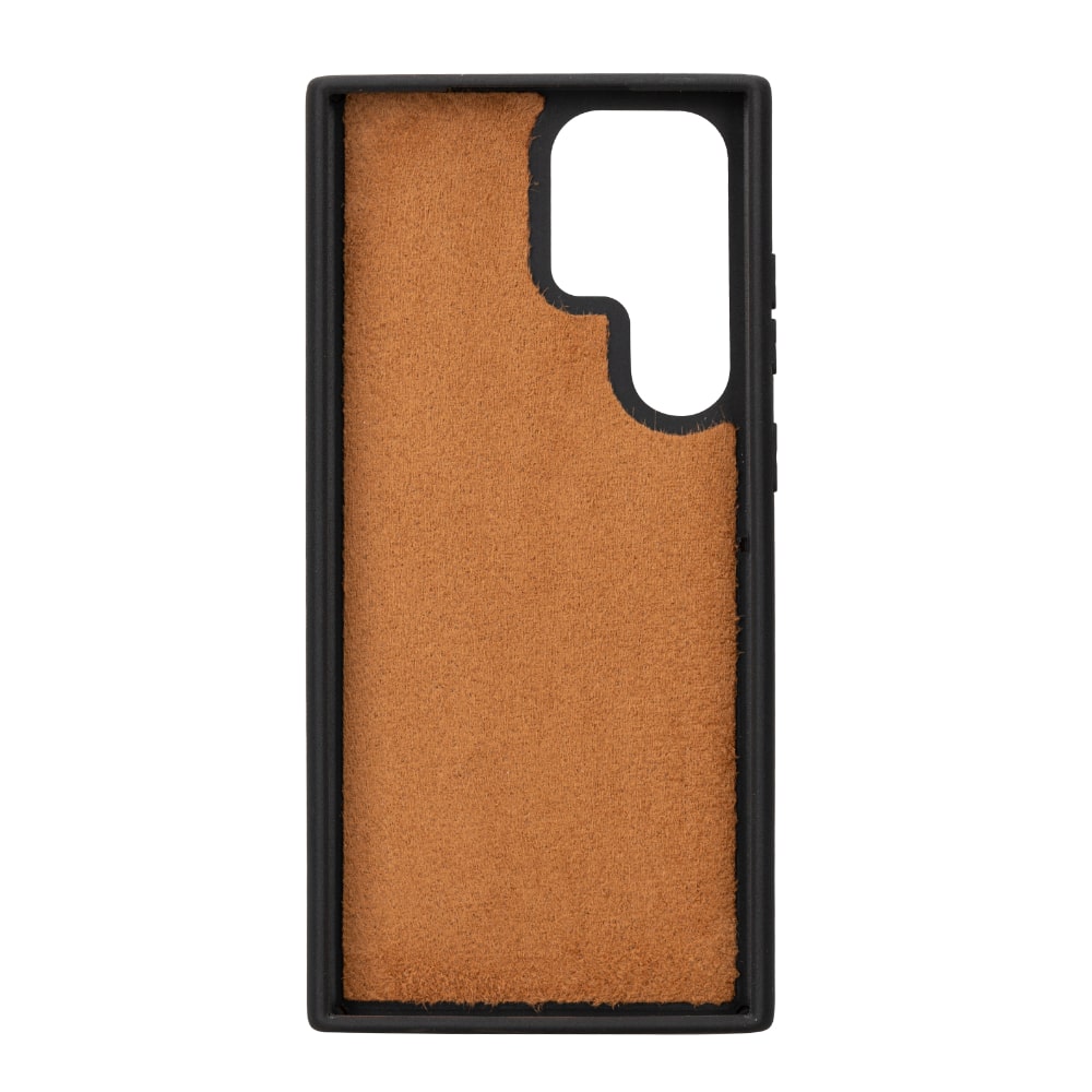 Brown Leather Samsung Galaxy S23 Ultra Detachable Wallet Card Holder Cover Case - Bomonti - 7