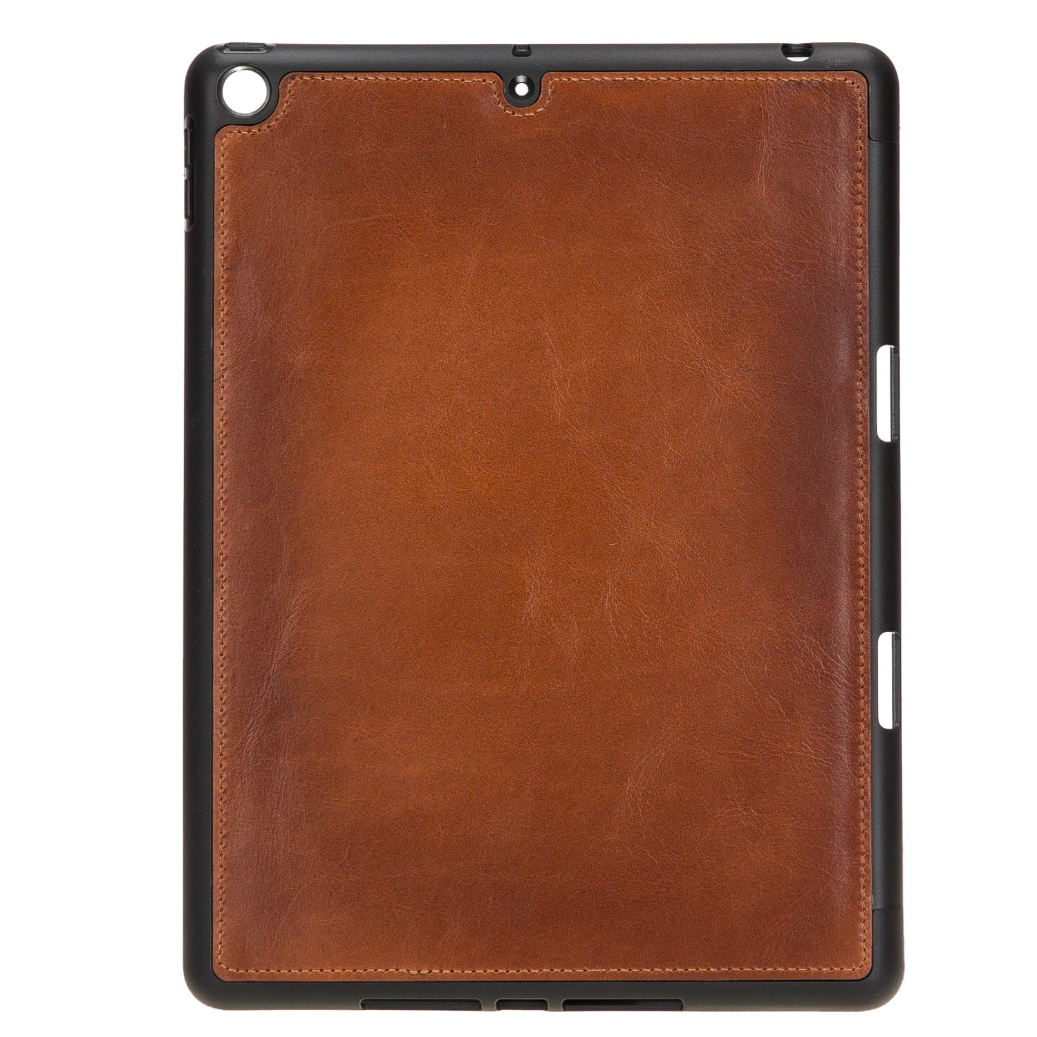 Brown Leather iPad 10.2 Inc Smart Folio Case with Apple Pen Holder - Bomonti - 5