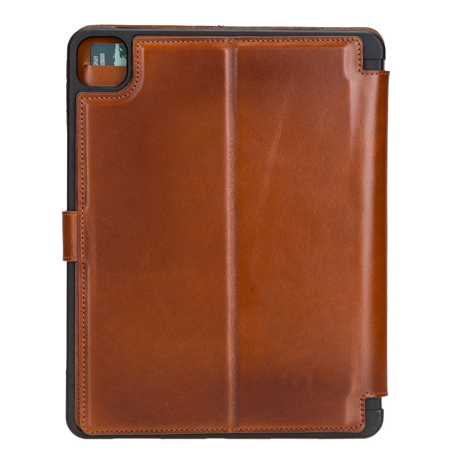 Brown Leather iPad Pro 11 Inc Smart Folio Case with Apple Pen Holder - Bomonti - 4