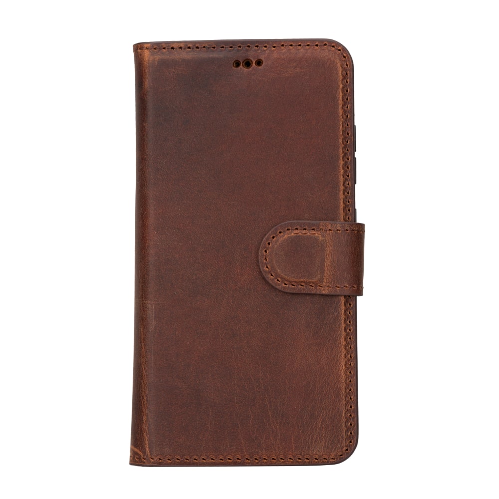 Tan Brown Leather Samsung Galaxy S23 Detachable Wallet Card Holder Cover Case - Bomonti - 5