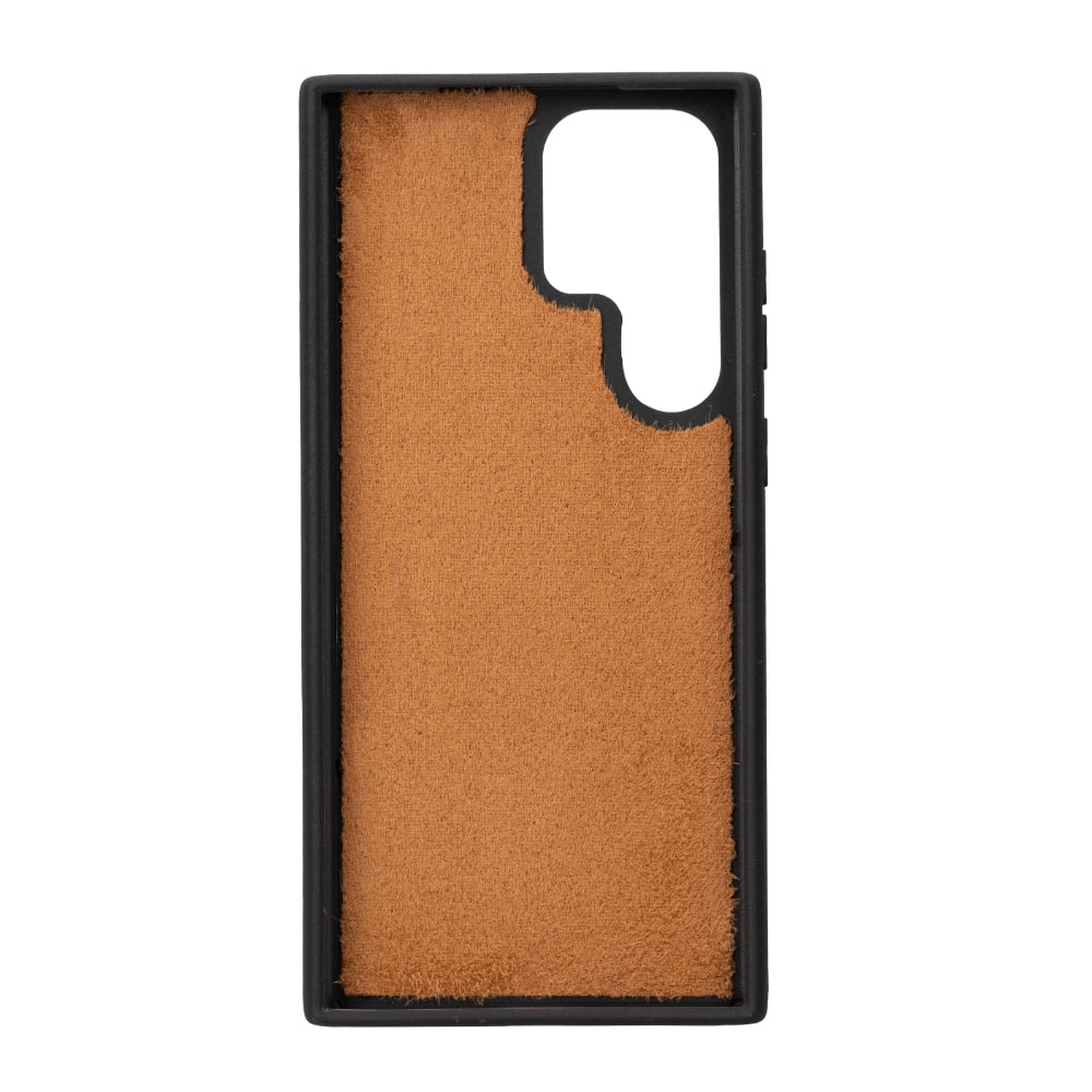 Tan Brown Leather Samsung Galaxy S23 Ultra Detachable Wallet Card Holder Cover Case - Bomonti - 7