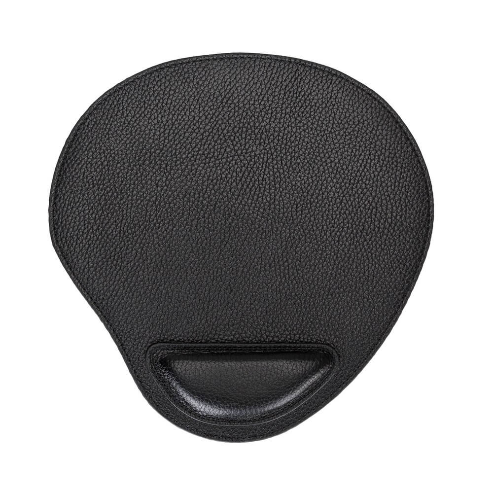 Ergonomic Black Luxury Leather Mouse Pad with Wrist Rest Support and anti-slip - Bomonti - 4