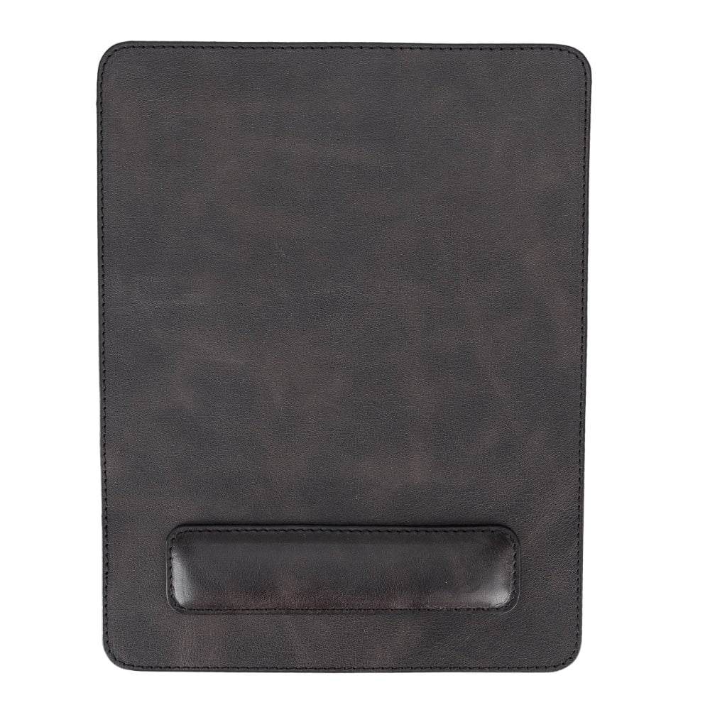 Ergonomic Black Luxury Leather Mouse Pad with Wrist Rest Support and anti-slip - Bomonti - 1