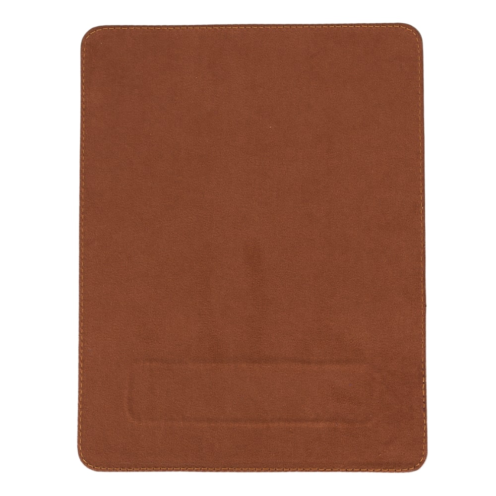 Ergonomic Brown Luxury Leather Mouse Pad with Wrist Rest Support and anti-slip - Bomonti - 2