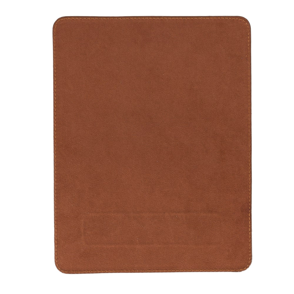Ergonomic Heavy Brown Luxury Leather Mouse Pad with Wrist Rest Support and anti-slip - Bomonti - 2