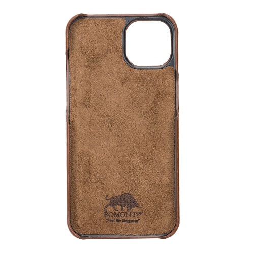 Rostar Golden Brown Leather iPhone 13 Detachable Bi-Fold Wallet Case with Mag Safe & Card Holder - Bomonti - 6