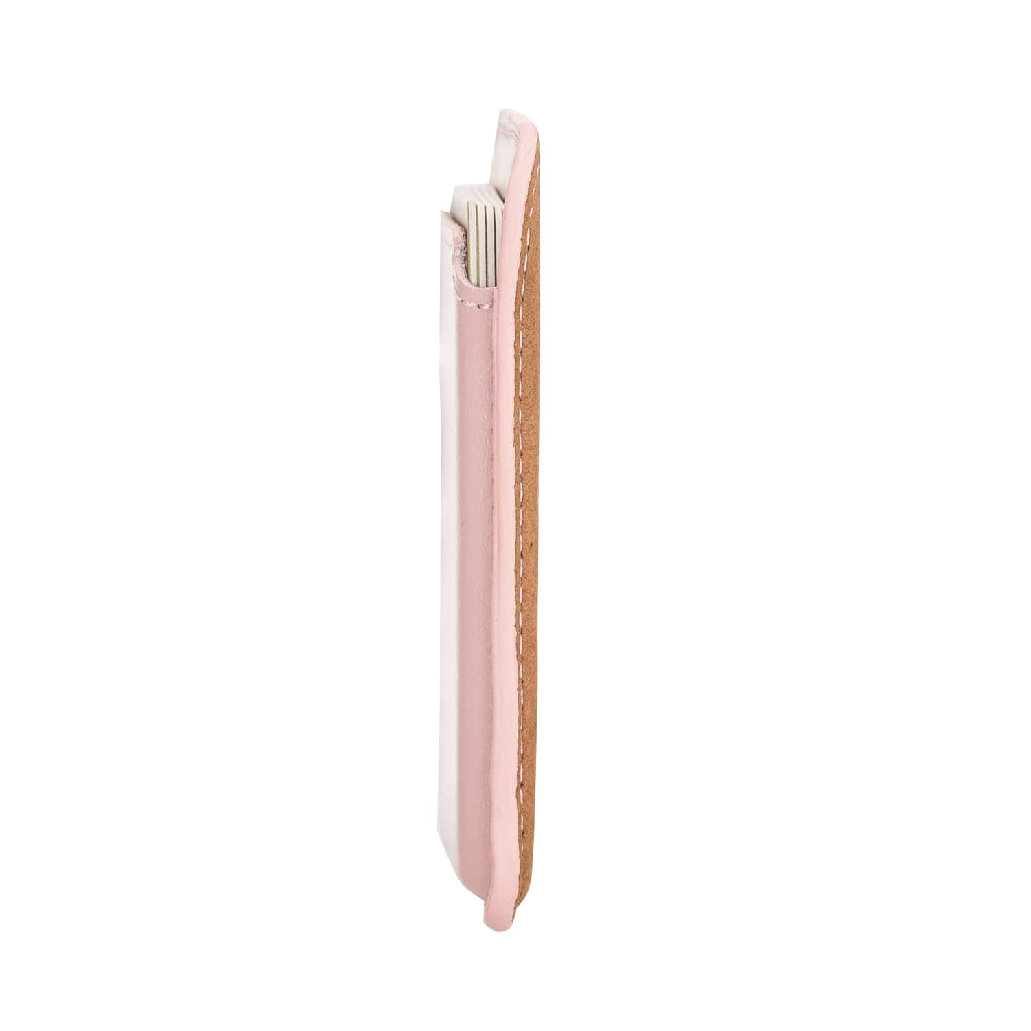 Pink Leather Apple MagSafe Card Holder Magnetic Wallet for iPhone - Bomonti - 5