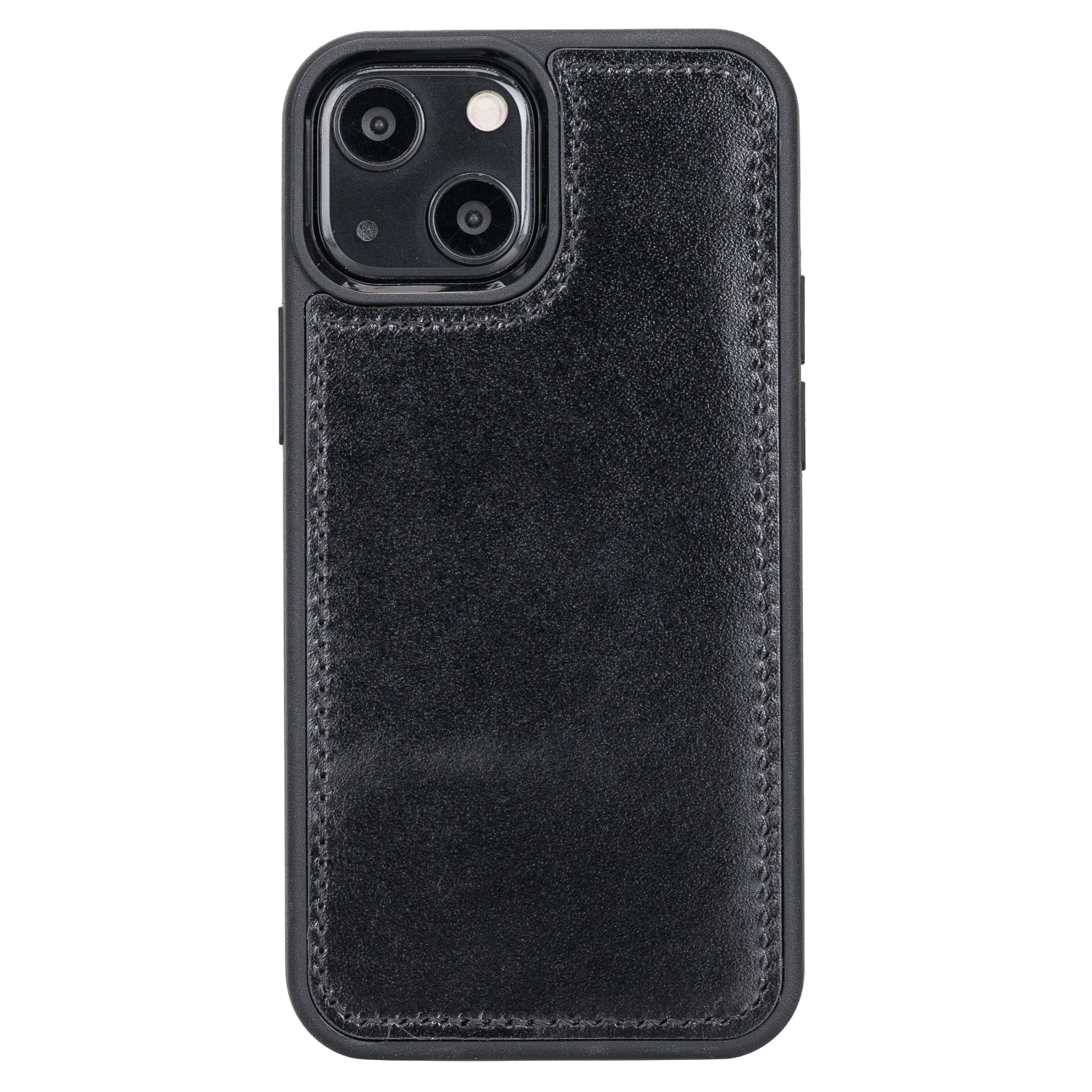 Black Leather iPhone 13 Mini Detachable Bi-Fold RFID Wallet Case with MagSafe & Card Holder - Bomonti - 5