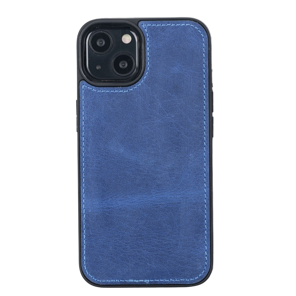 Blue Leather iPhone 13 Detachable Bi-Fold RFID Wallet Case with MagSafe & Card Holder - Bomonti - 5