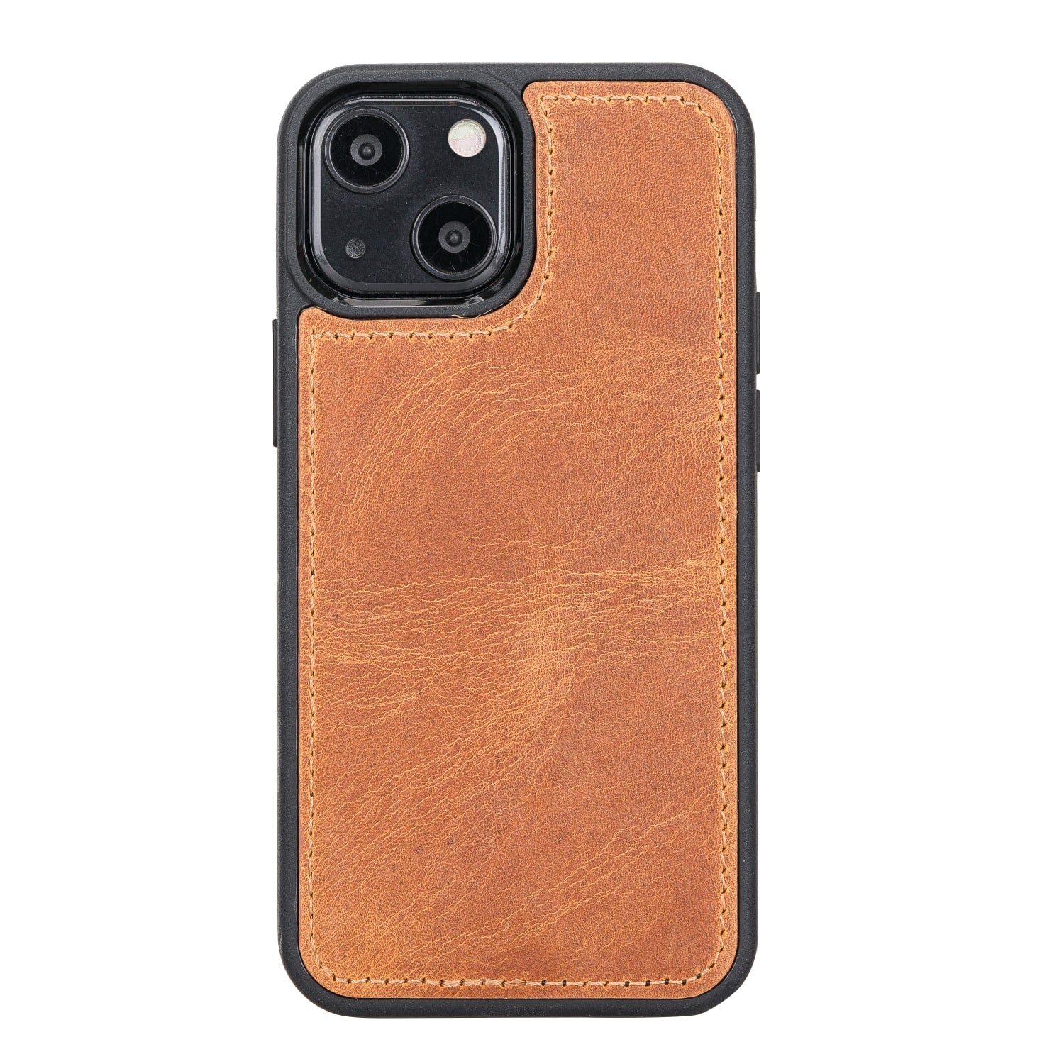 Rustic Brown Leather iPhone 13 Mini Detachable Bi-Fold RFID Wallet Case with MagSafe & Card Holder - Bomonti - 5