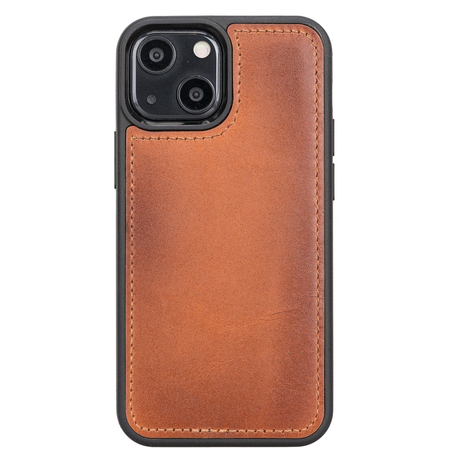 Brown Leather iPhone 13 Mini Detachable Bi-Fold RFID Wallet Case with MagSafe & Card Holder - Bomonti - 5