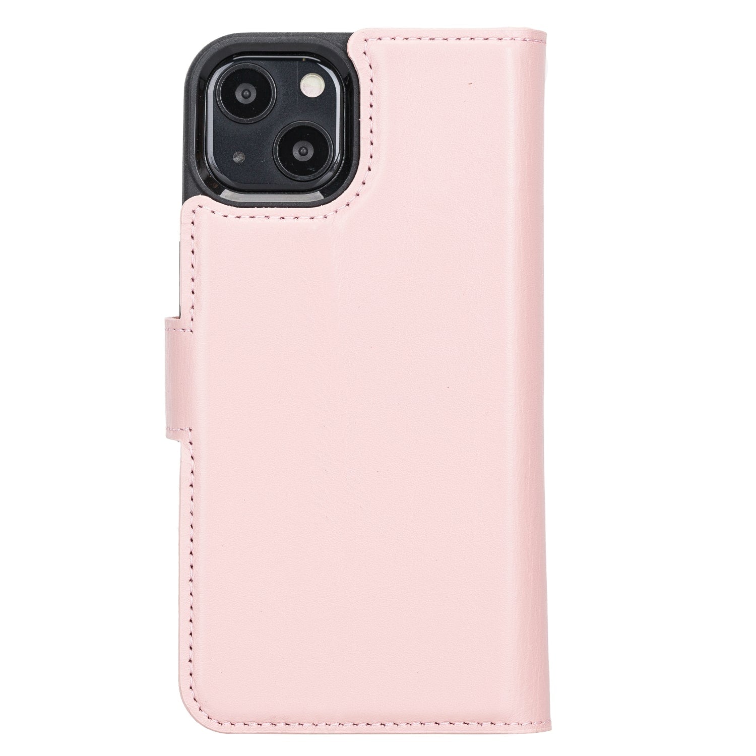 Pink Leather iPhone 13 Detachable Bi-Fold RFID Wallet Case with MagSafe & Card Holder - Bomonti - 4