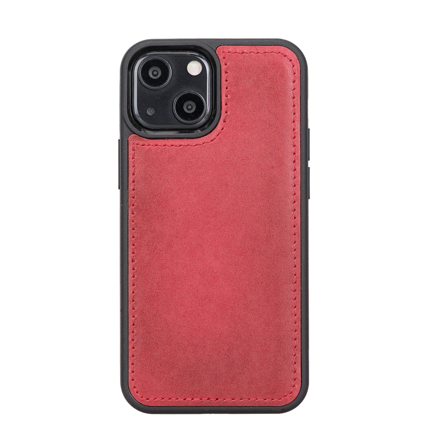 Red Leather iPhone 13 Mini Detachable Bi-Fold RFID Wallet Case with MagSafe & Card Holder - Bomonti - 5