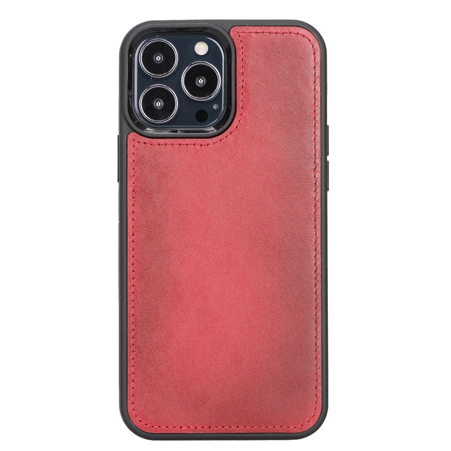 Red Leather iPhone 13 Pro Max Detachable Bi-Fold RFID Wallet Case with MagSafe & Card Holder - Bomonti - 5