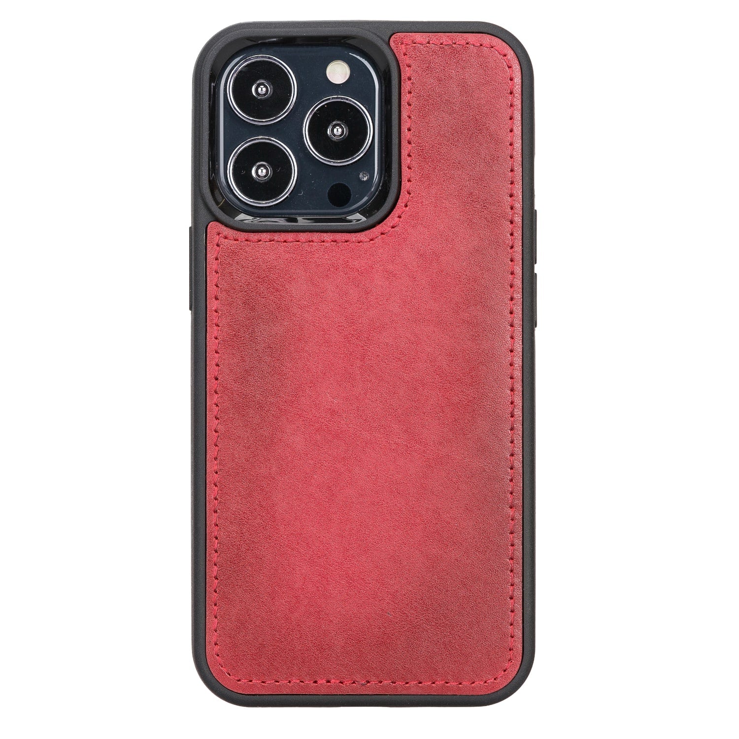 Luxury Red Leather iPhone 13 Pro Wallet Case with MagSafe & RFID Card Holder - Bomonti - 4