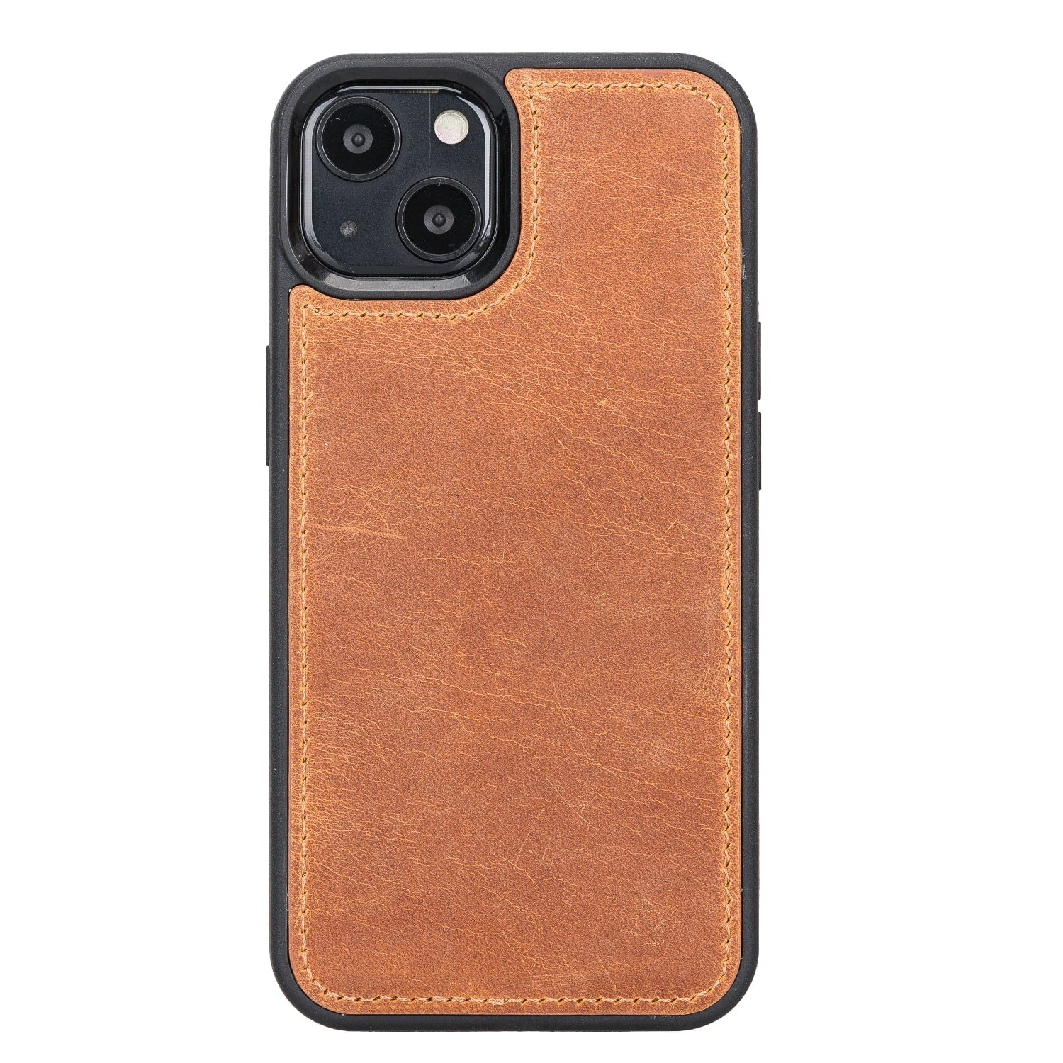 Rustic Brown Leather iPhone 13 Detachable Bi-Fold RFID Wallet Case with MagSafe & Card Holder - Bomonti - 5