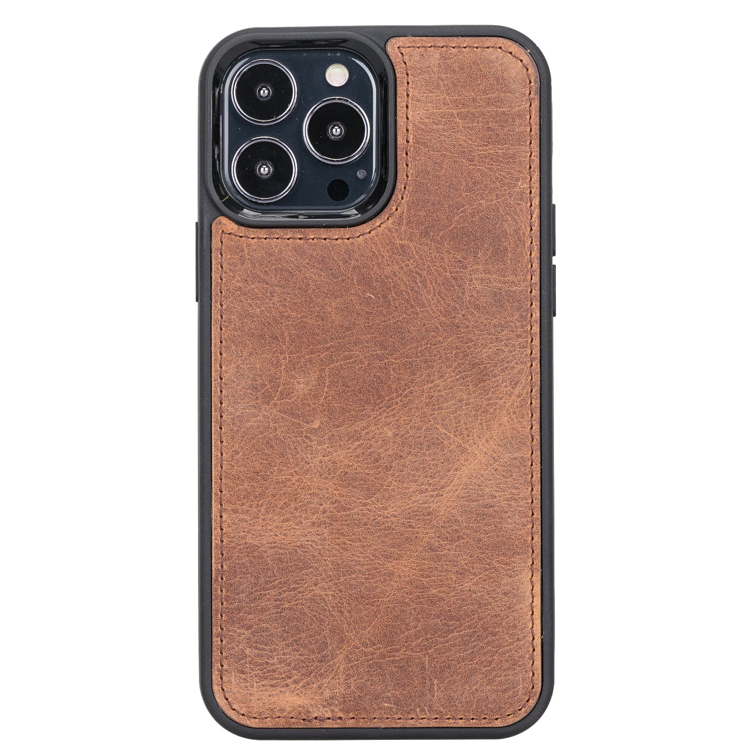 Tan Brown Leather iPhone 13 Pro Max Detachable Bi-Fold RFID Wallet Case with MagSafe & Card Holder - Bomonti - 5