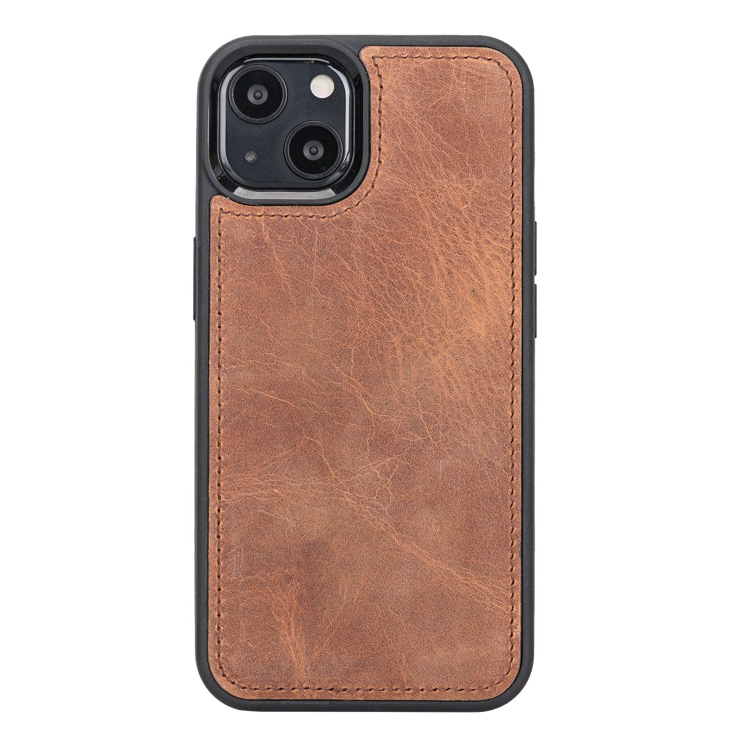 Tan Brown Leather iPhone 13 Detachable Bi-Fold RFID Wallet Case with MagSafe & Card Holder - Bomonti - 4