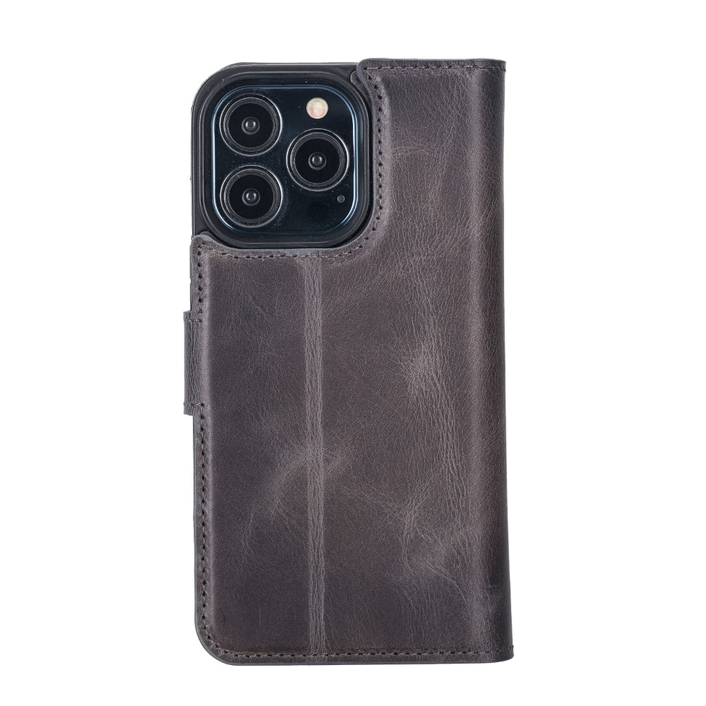 Funda de cuero tipo cartera desmontable para iPhone 14 Pro con MagSafe (6,1")
