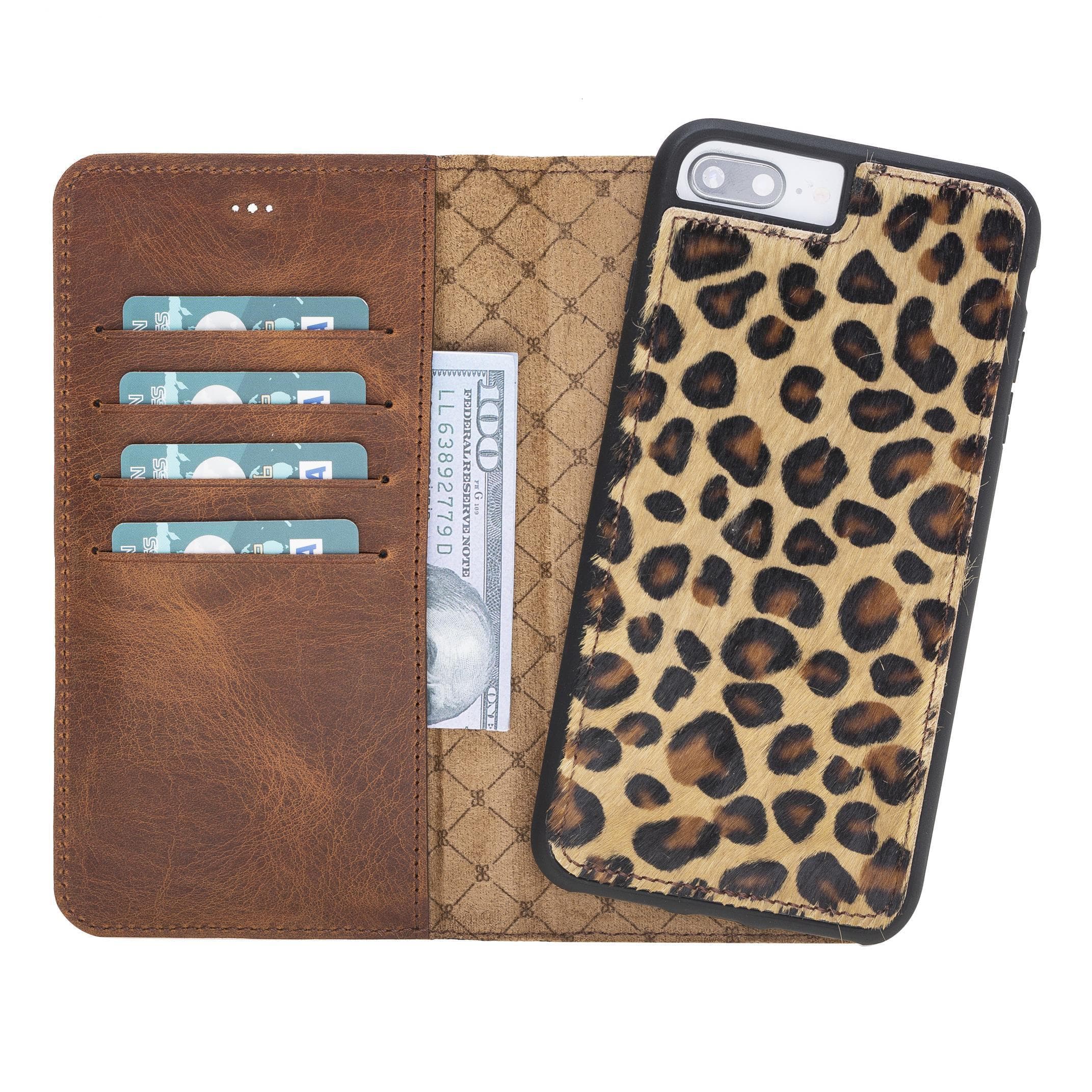 B2B - Apple iPhone 7 Plus/8 Plus Detachable Leather Case LEO1 Bomonti