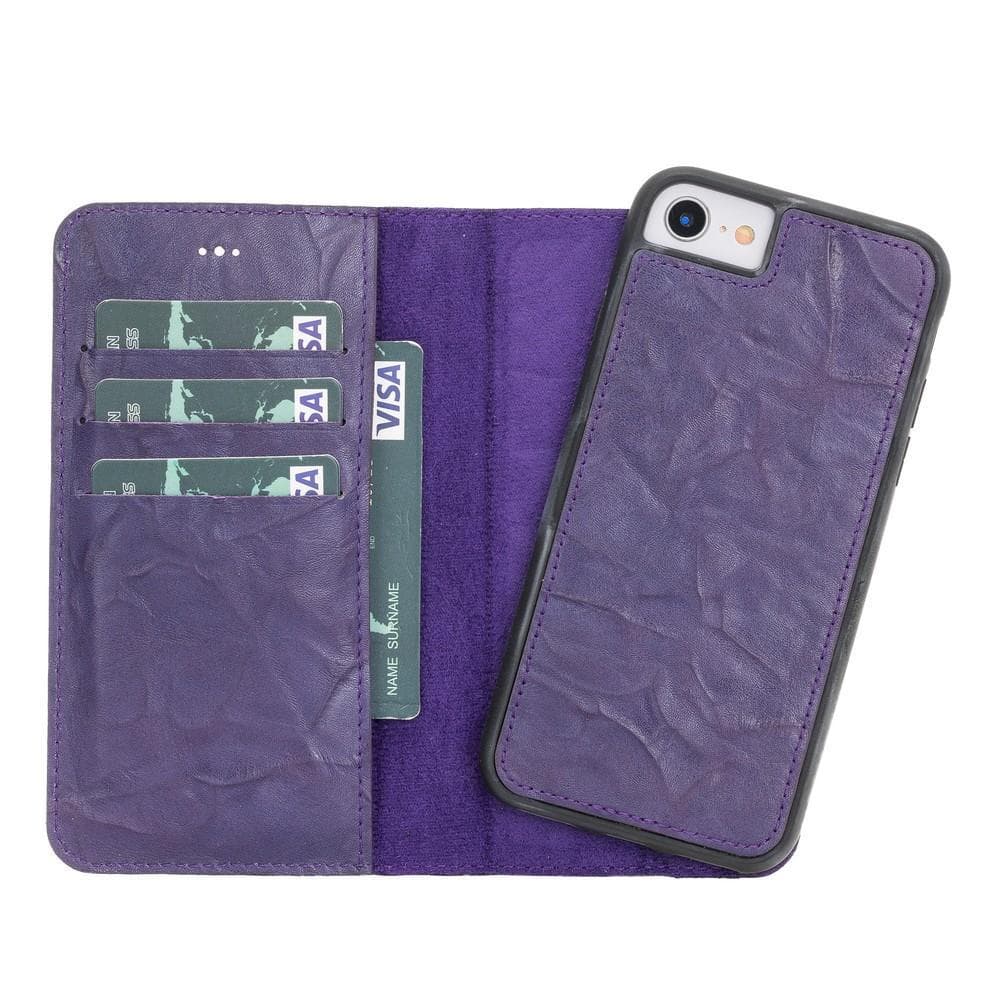 B2B - Apple iPhone 7/8/SE2 Detachable Leather Case / MW B13 Bomonti