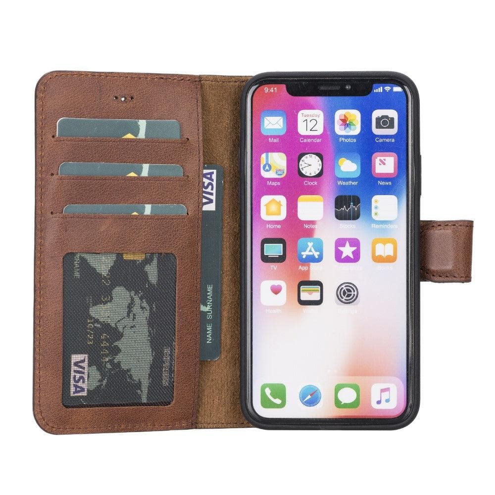 B2B - Apple iPhone X Series Detachable Leather Case / MW Bomonti