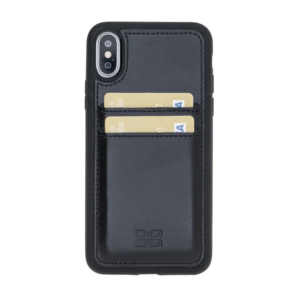 B2B - Apple iPhone X Series Leather Case / UJ - Ultimate Jacket iPhone X/XS / Black Bomonti