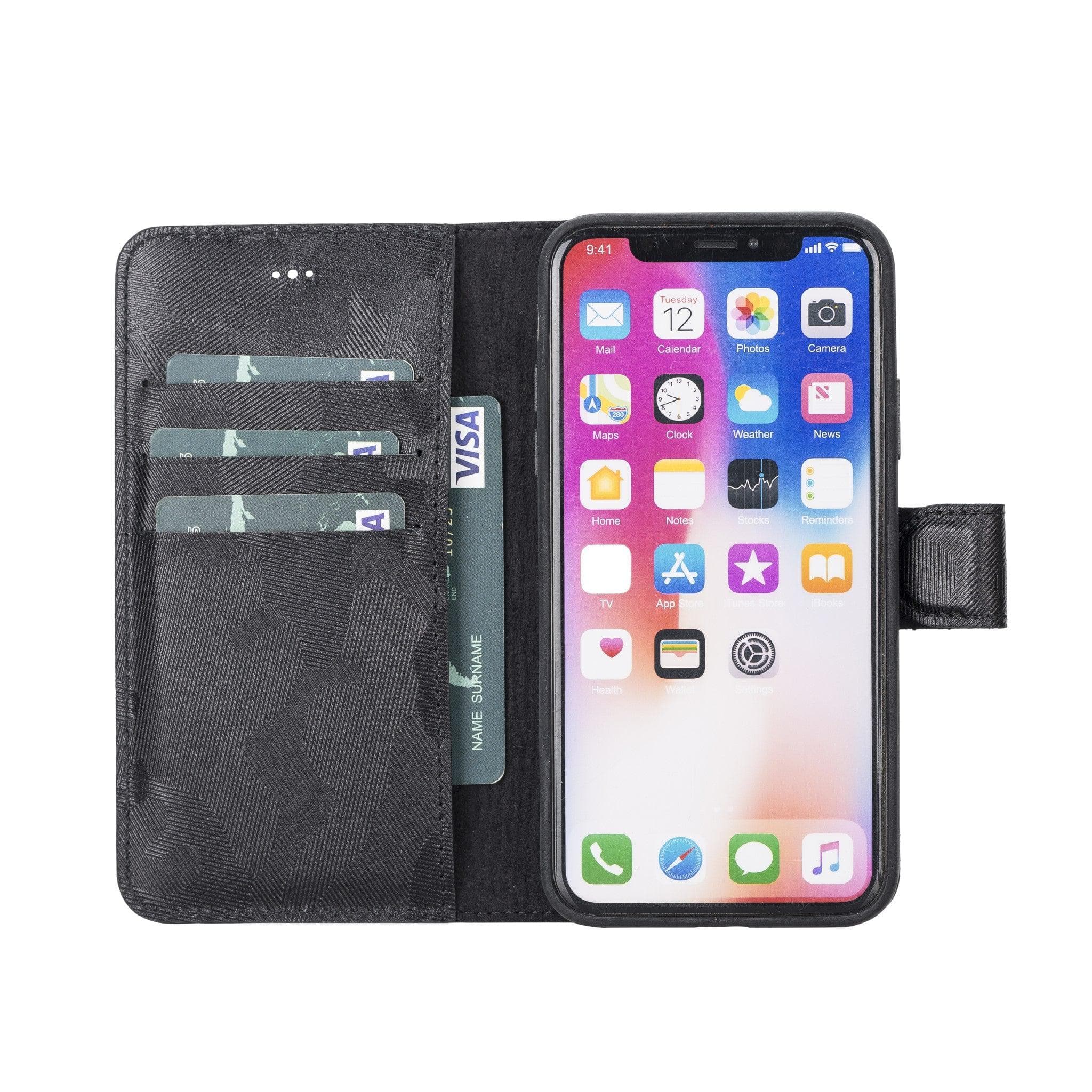 B2B - Apple iPhone X/XS Detachable Leather Case / MW Bomonti