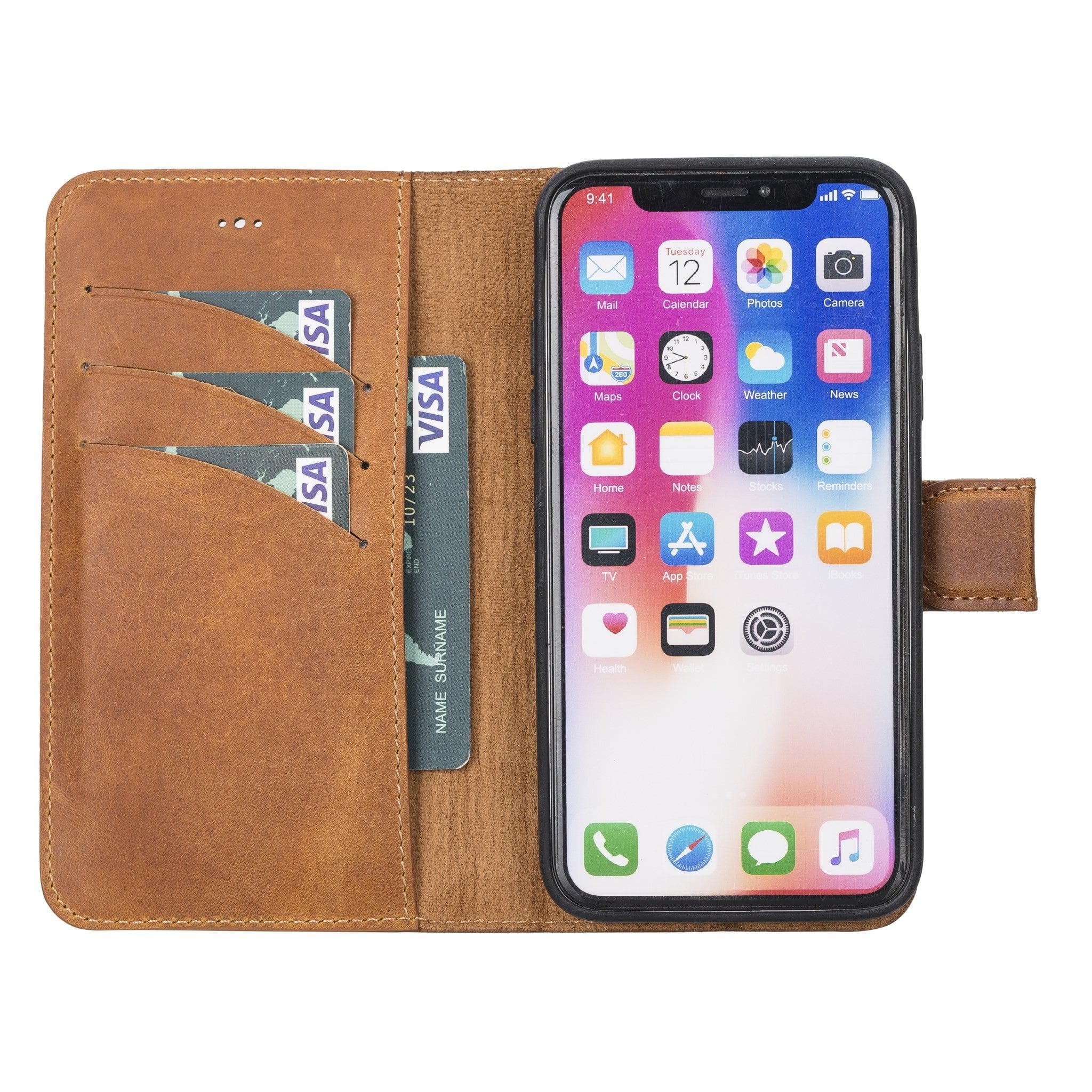 B2B - Apple iPhone X/XS Detachable Leather Case / MW Bomonti