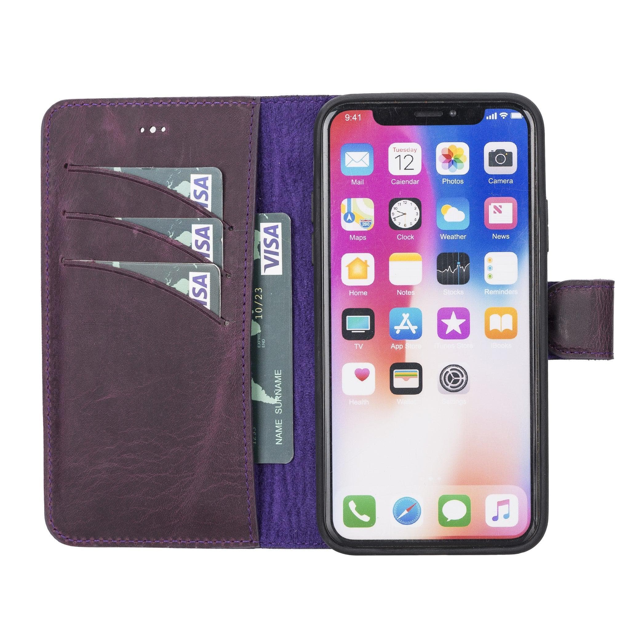 B2B - Apple iPhone X/XS Detachable Leather Case / MW Bomonti