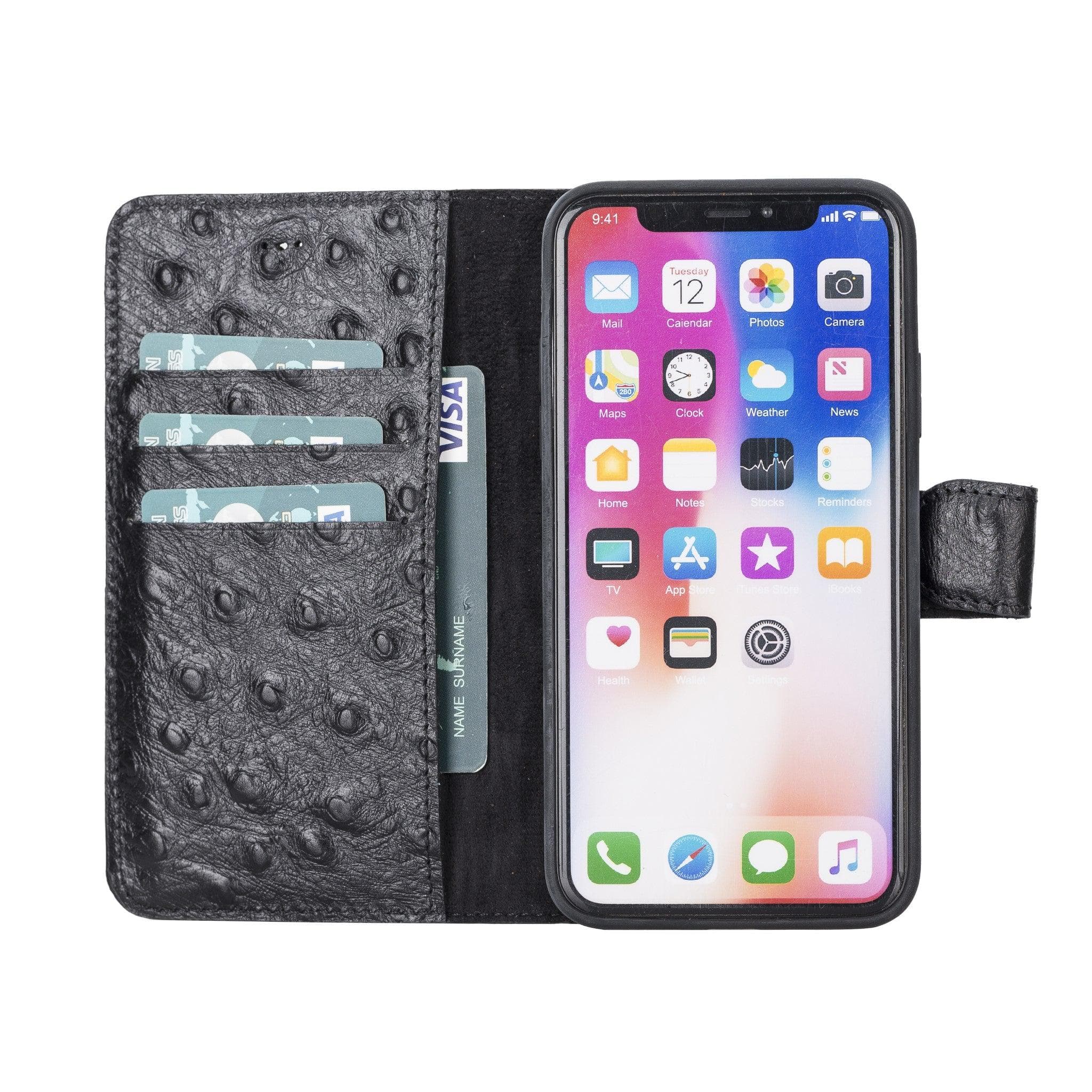 B2B - Apple iPhone X/XS Detachable Leather Case / MW Bomonti