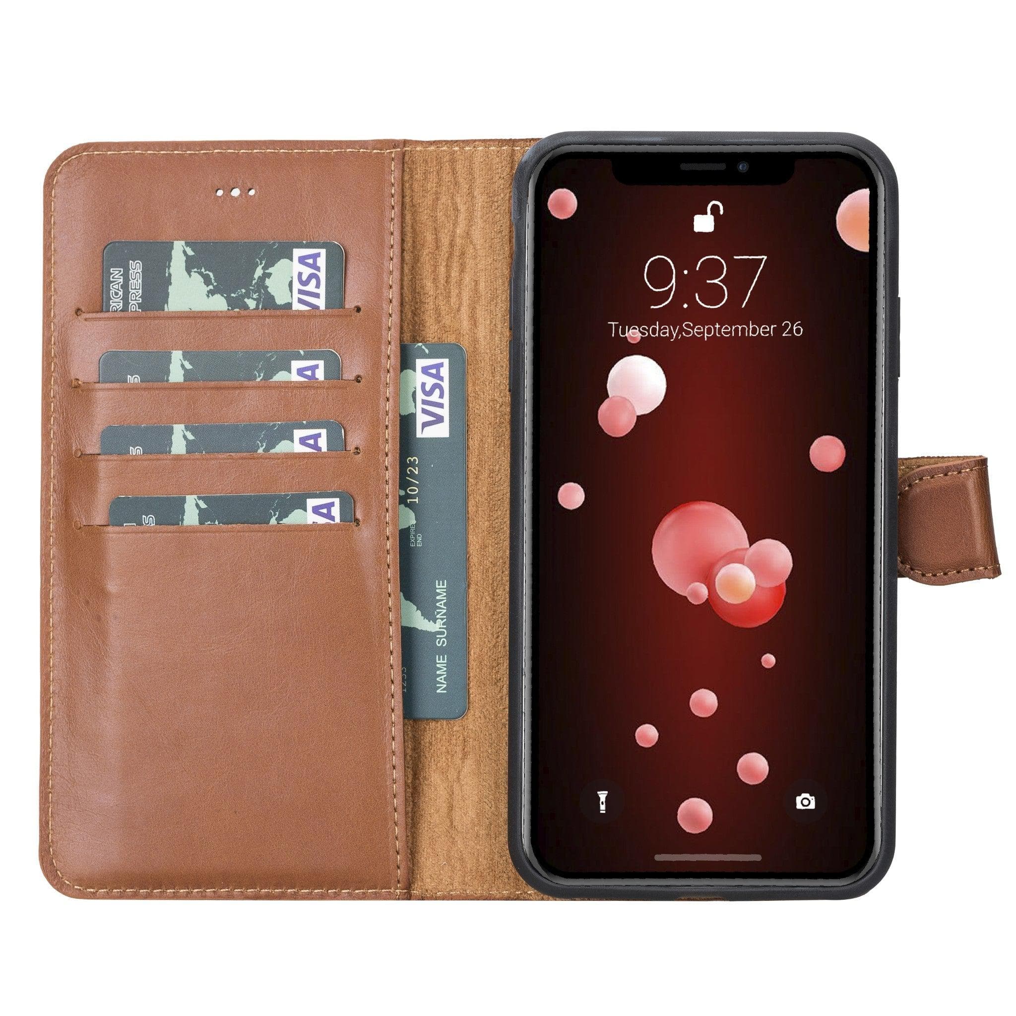 B2B - Apple iPhone XSM Detachable Leather Case / MW Bomonti