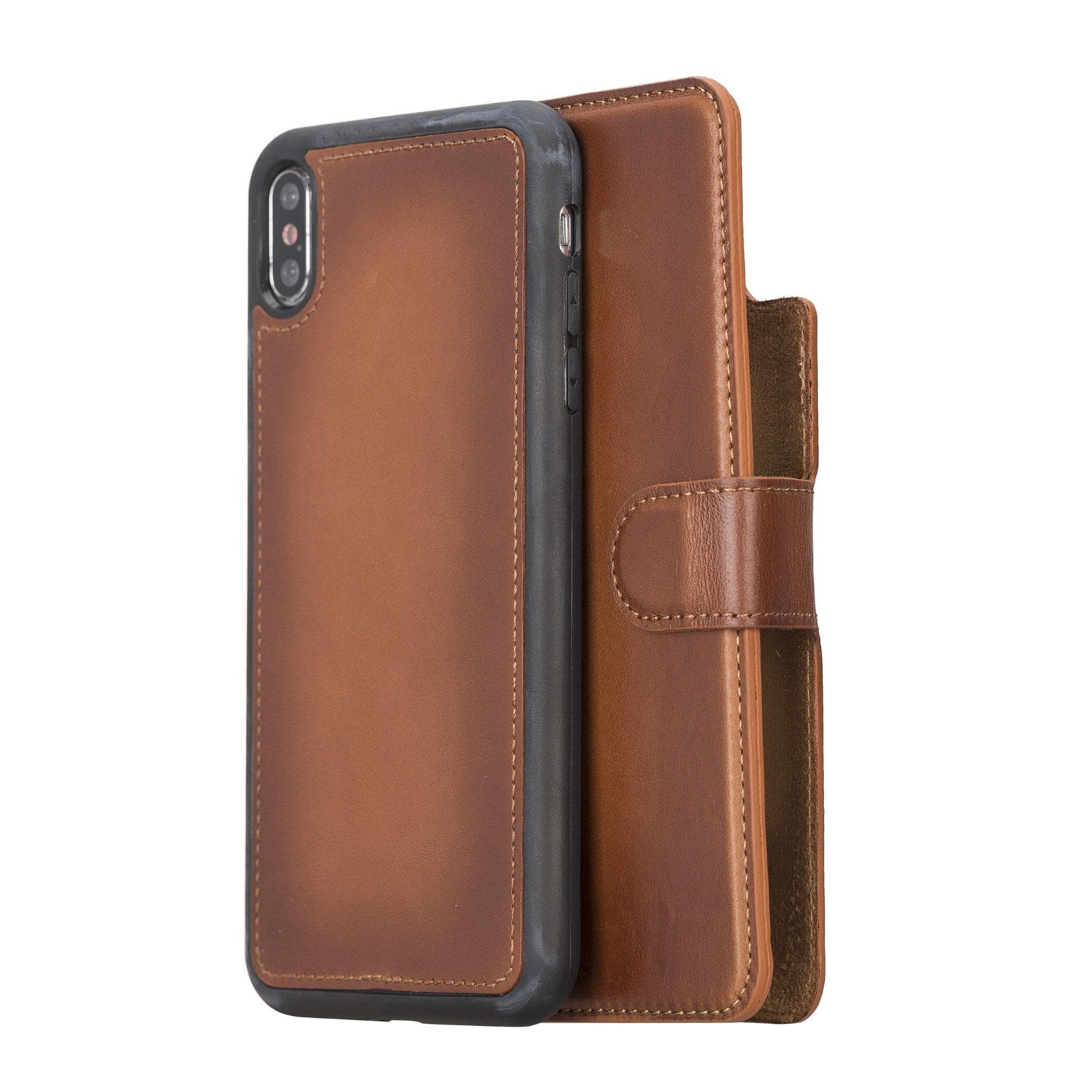 B2B - Apple iPhone XSM Detachable Leather Case / MW RST2EF Bomonti