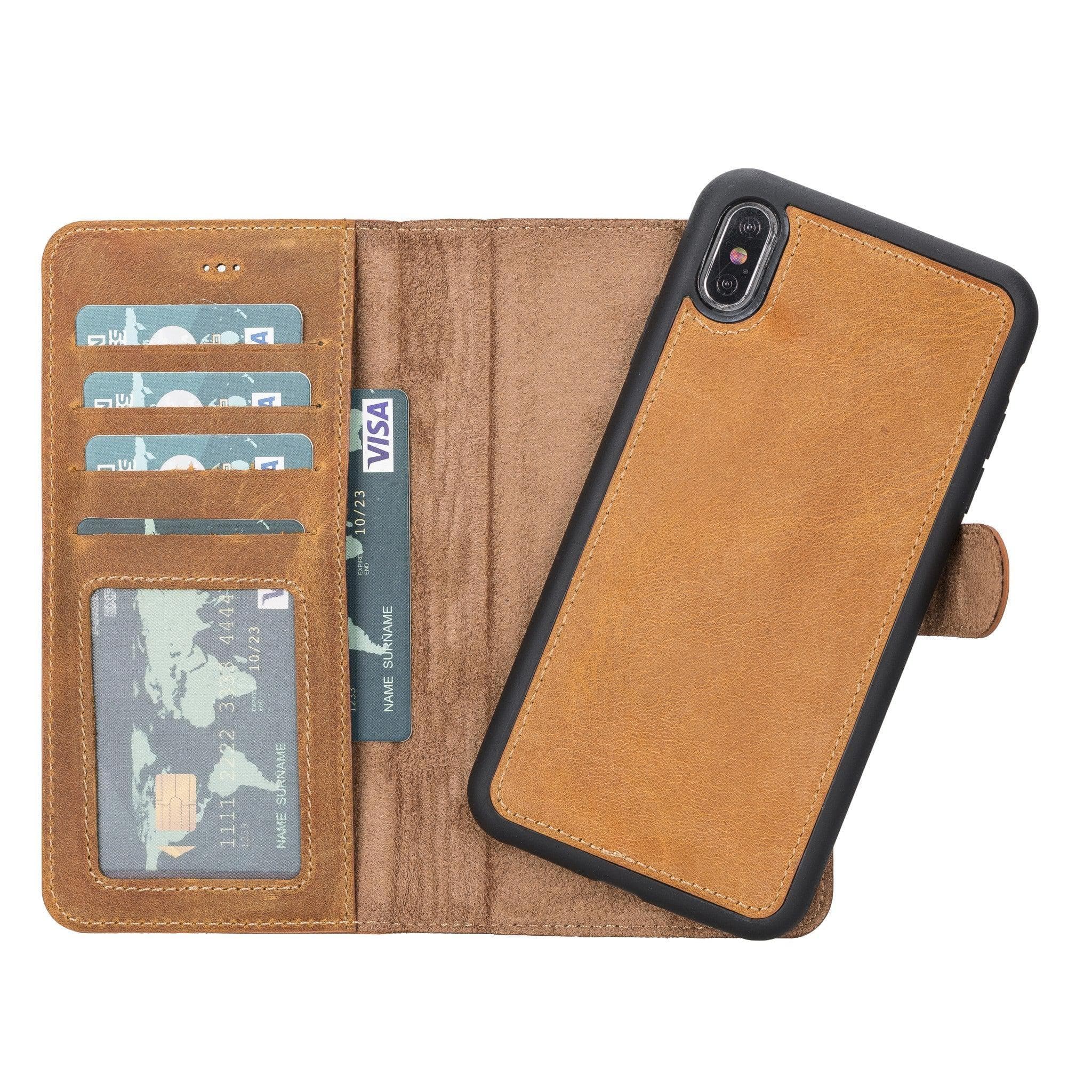 B2B - Apple iPhone XSM Detachable Leather Case / MW Bomonti