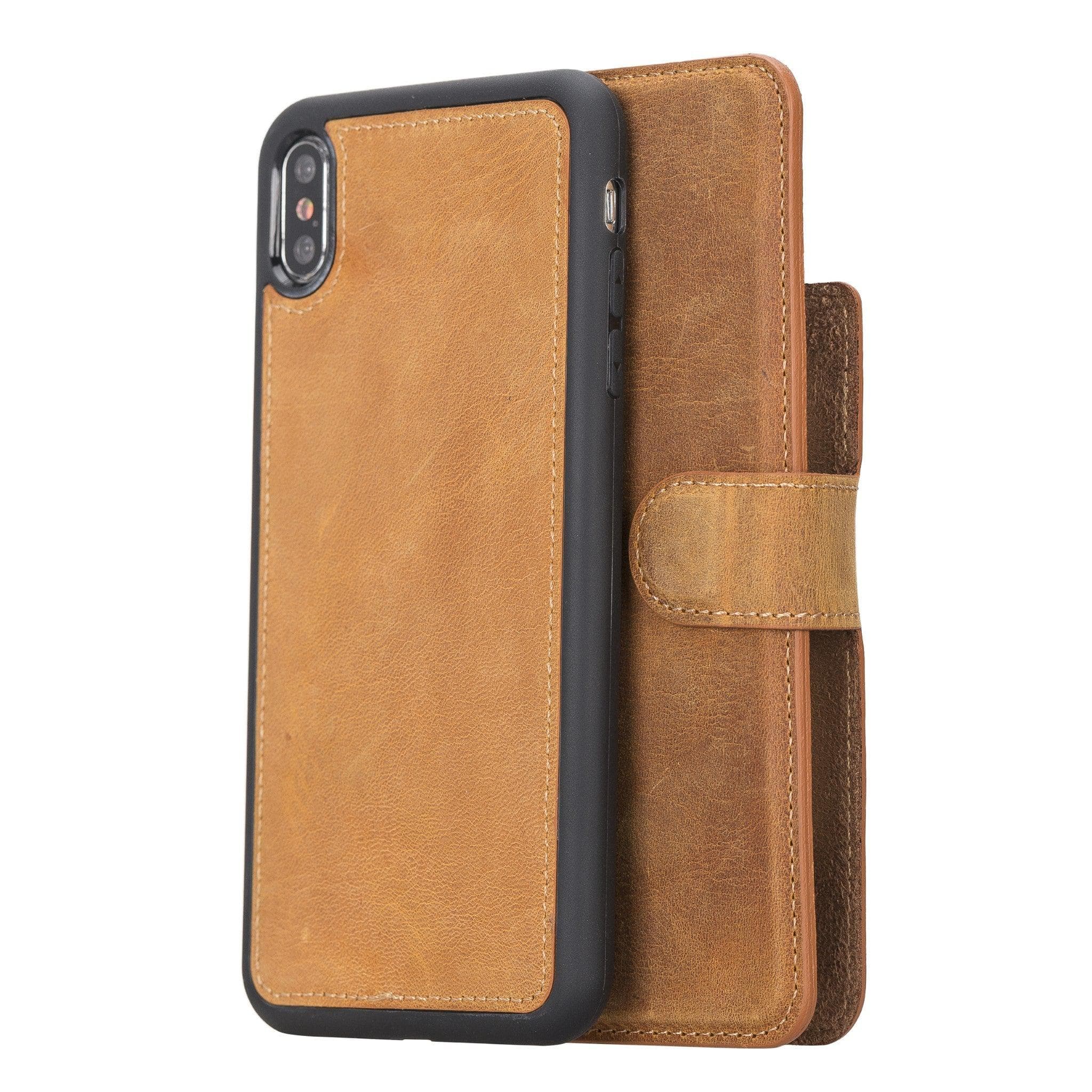 B2B - Apple iPhone XSM Detachable Leather Case / MW G19 Bomonti