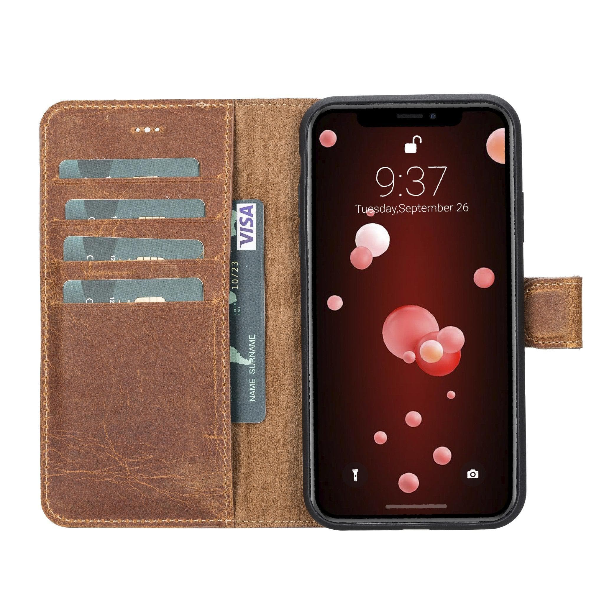 B2B - Apple iPhone XSM Detachable Leather Case / MW Bomonti