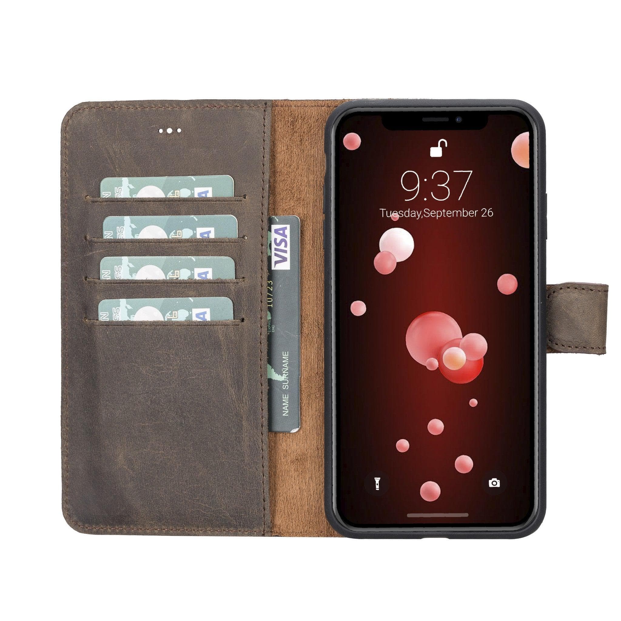 B2B - Apple iPhone XSM Detachable Leather Case / MW Bomonti