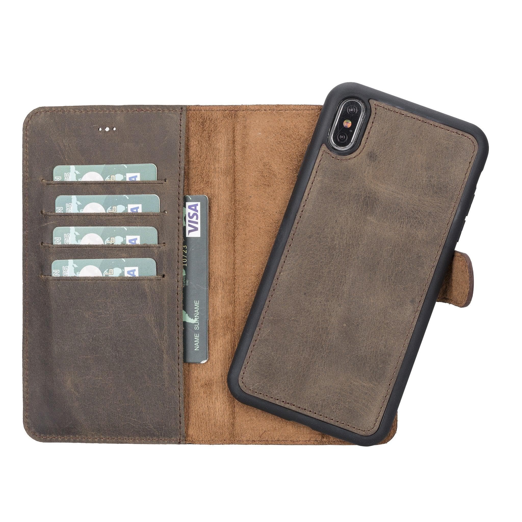 B2B - Apple iPhone XSM Detachable Leather Case / MW Bomonti