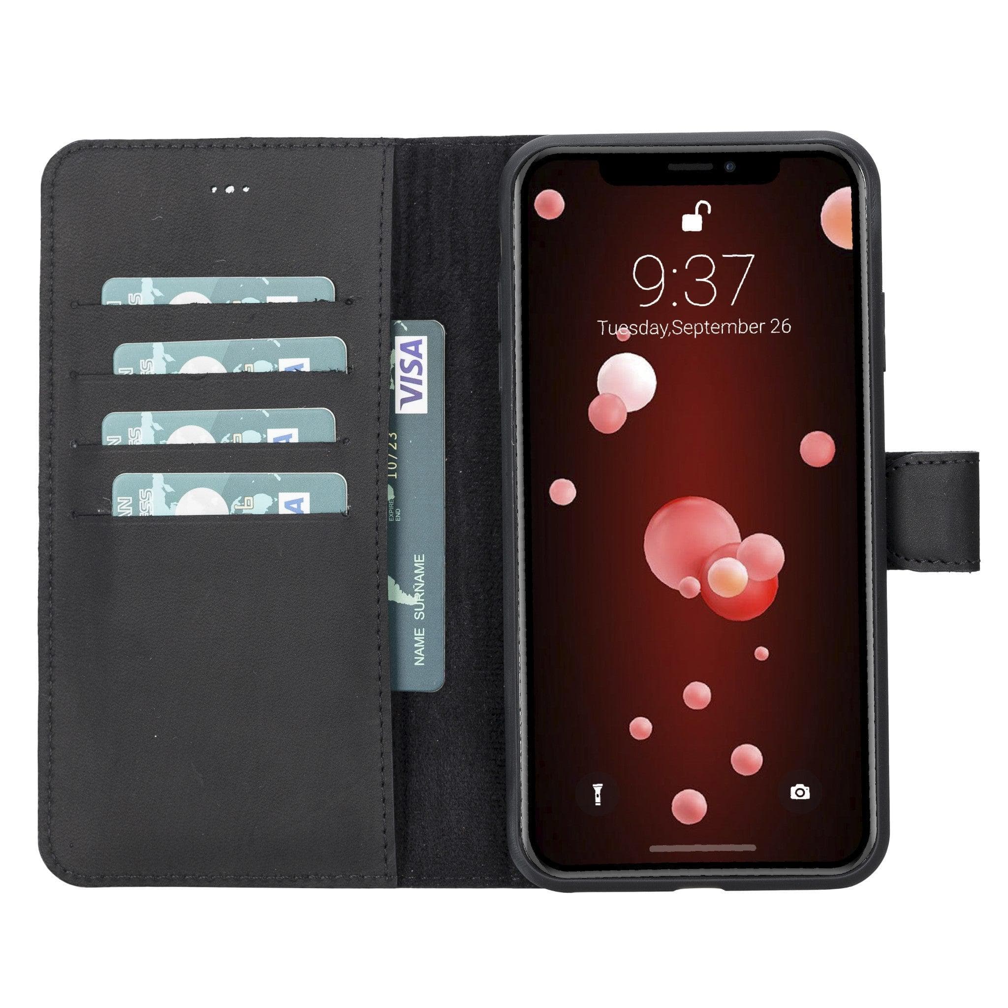 B2B - Apple iPhone XSM Detachable Leather Case / MW Bomonti