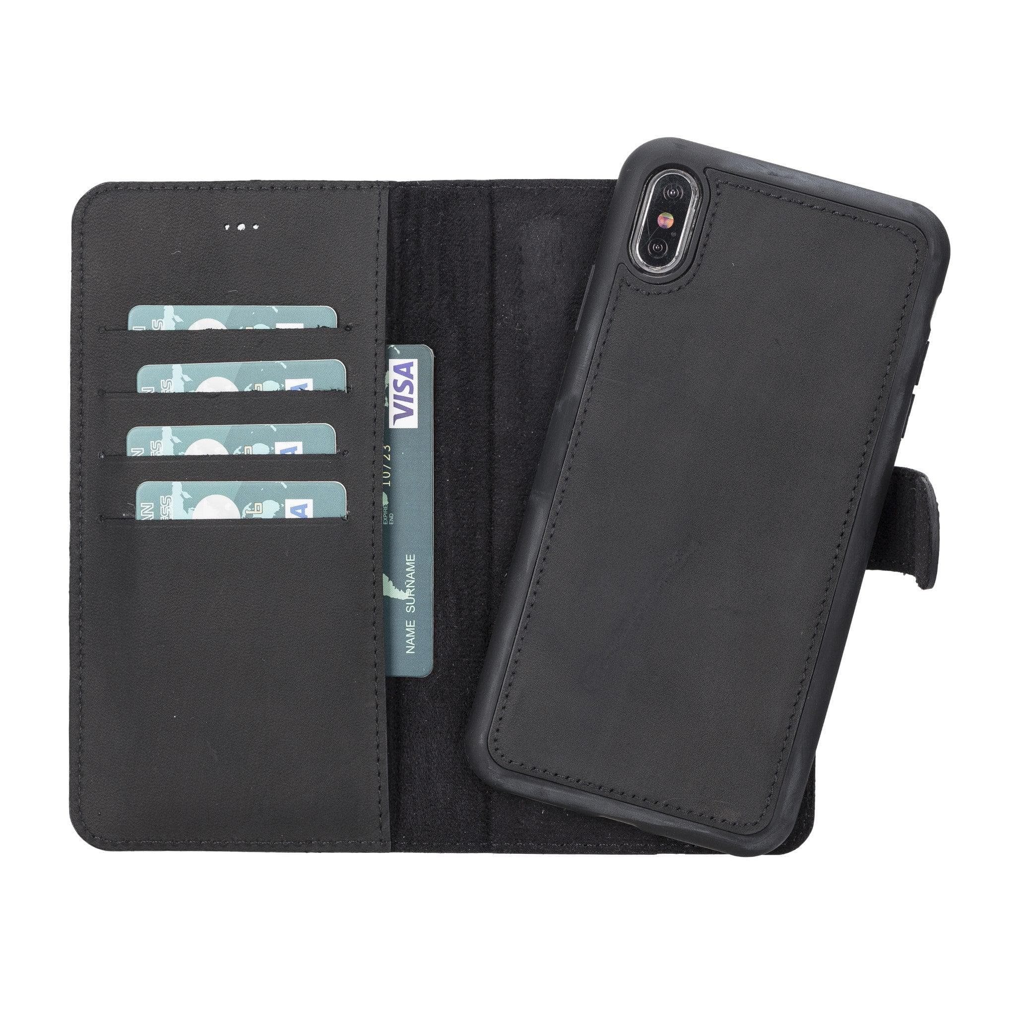 B2B - Apple iPhone XSM Detachable Leather Case / MW Bomonti