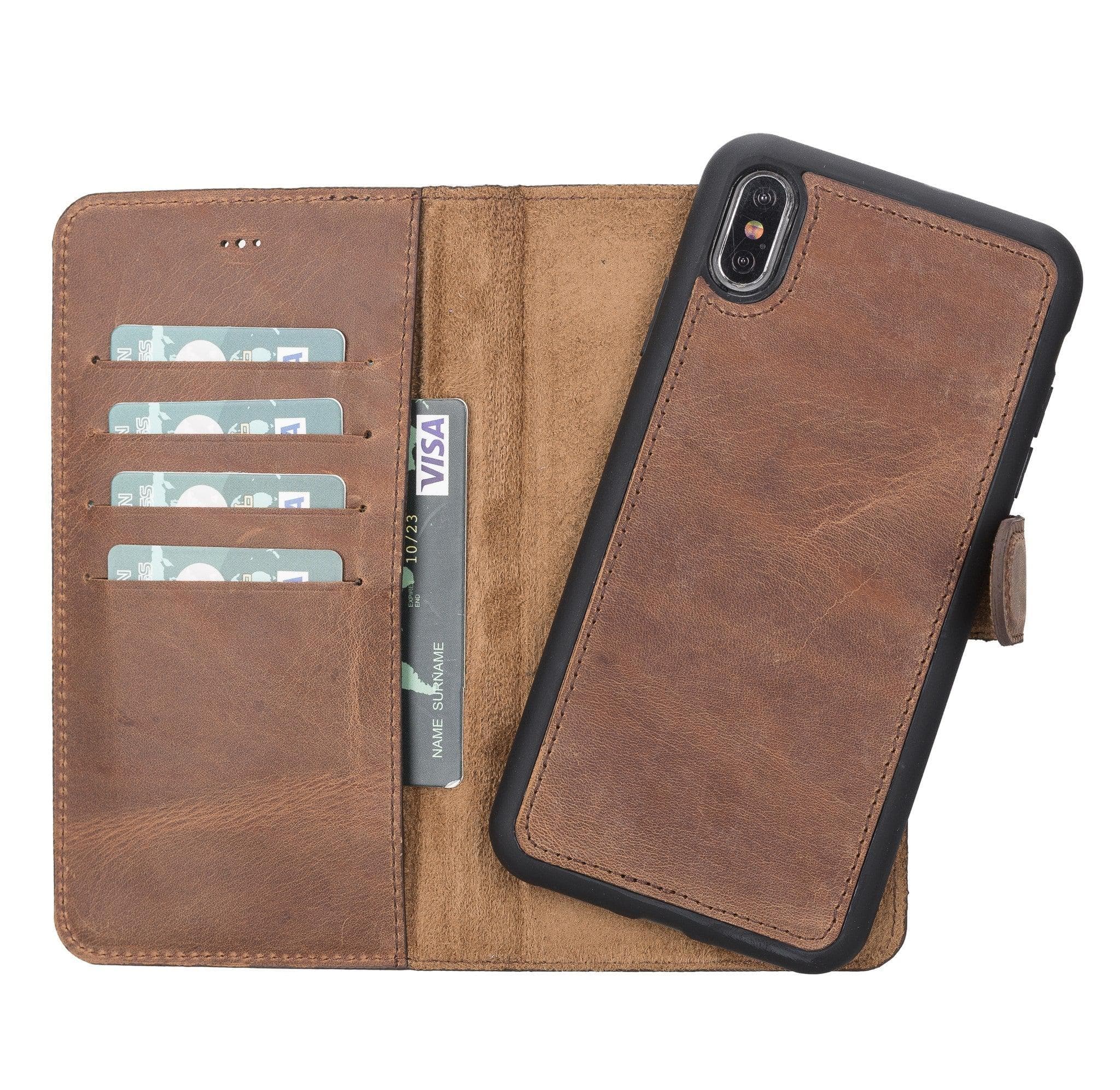 B2B - Apple iPhone XSM Detachable Leather Case / MW Bomonti