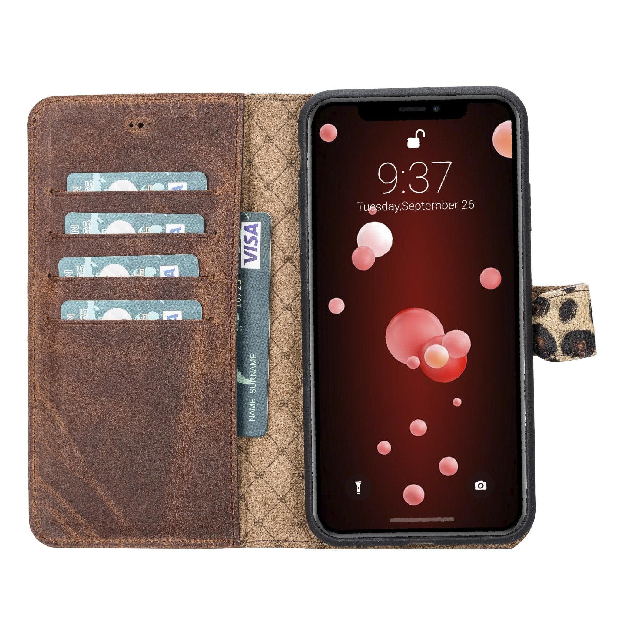 B2B - Apple iPhone XSM Detachable Leather Case / MW Bomonti