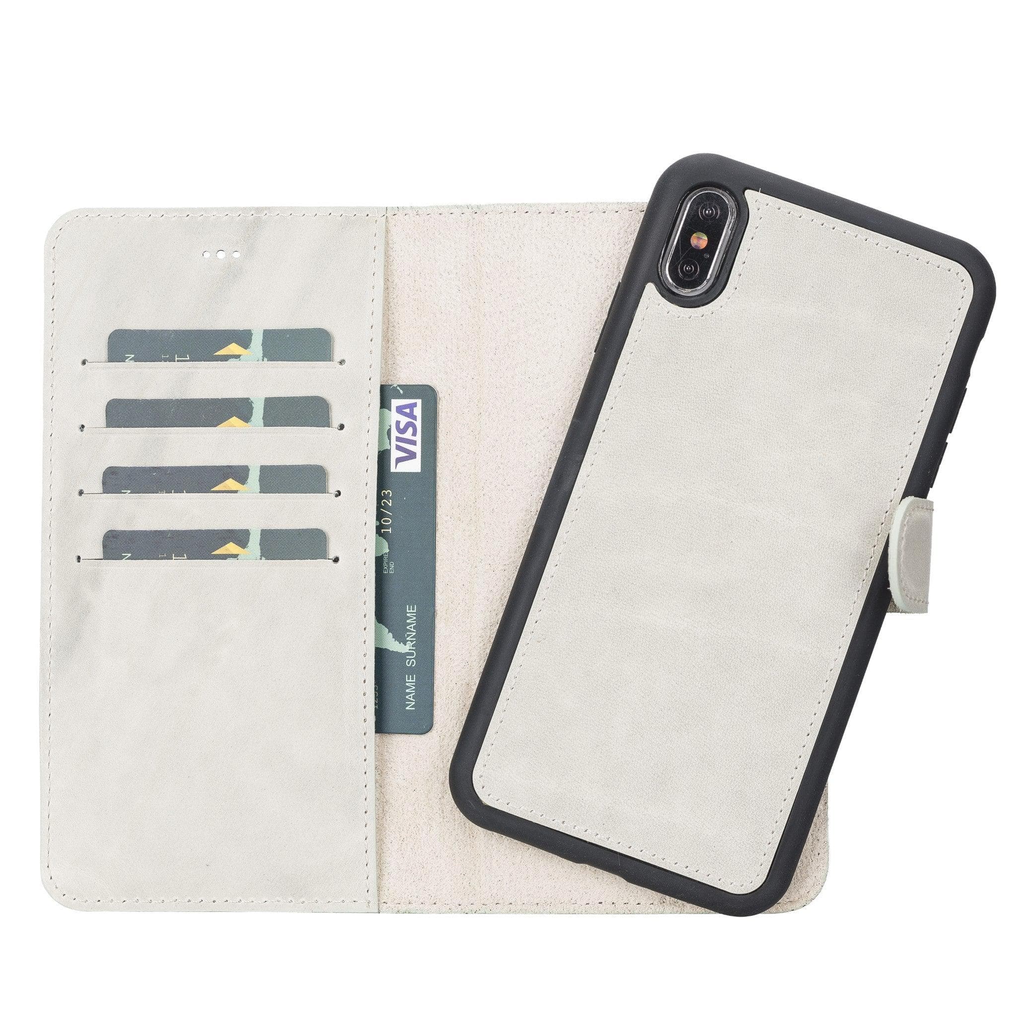 B2B - Apple iPhone XSM Detachable Leather Case / MW Bomonti