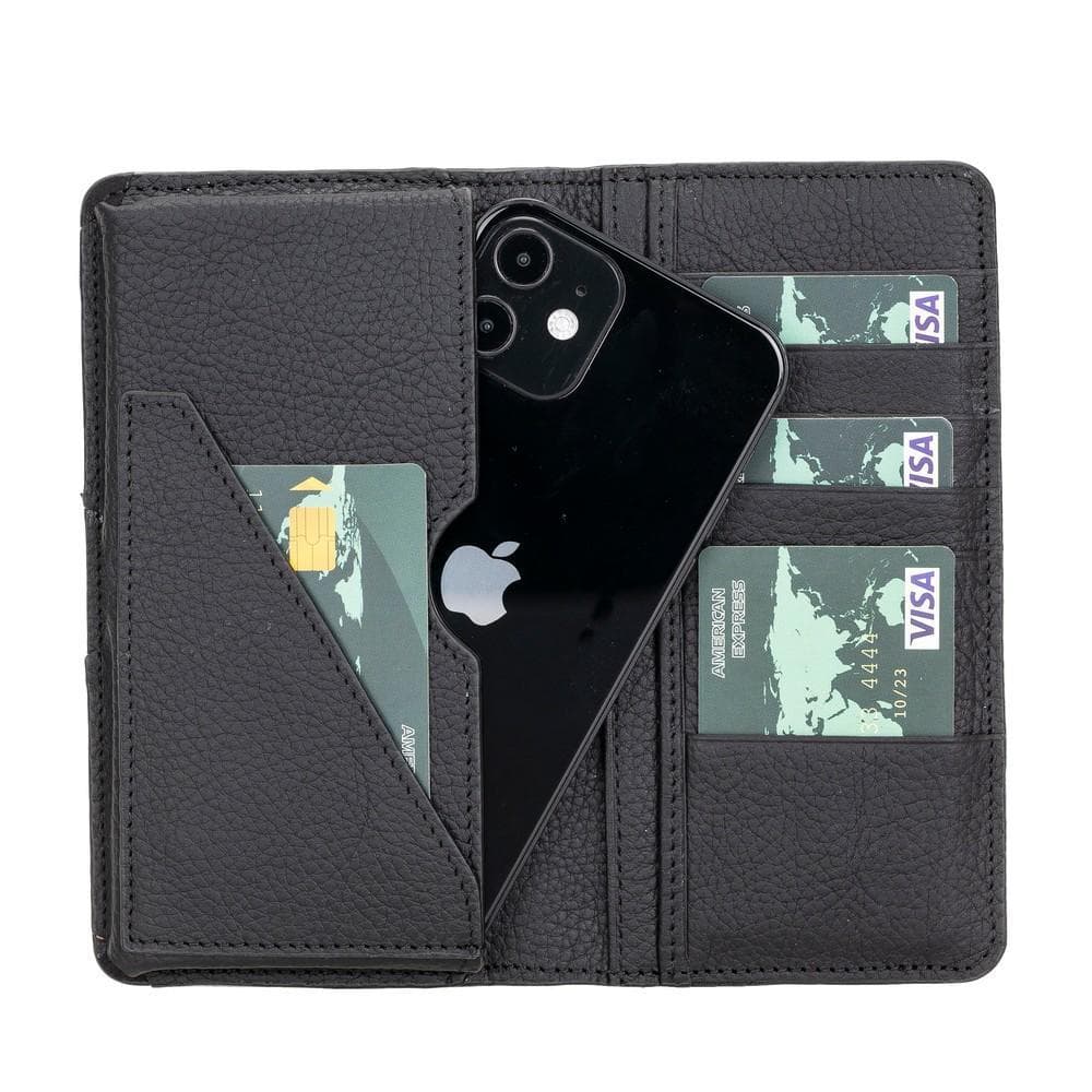 B2B - Calvina Universal Leather Wallet Case 6.2" FL1 Bomonti