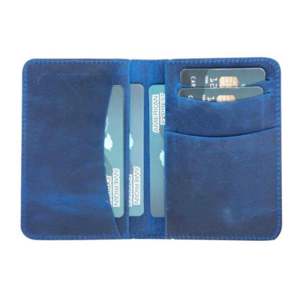 Dalfsen Leather Card Holder Blue Bomonti