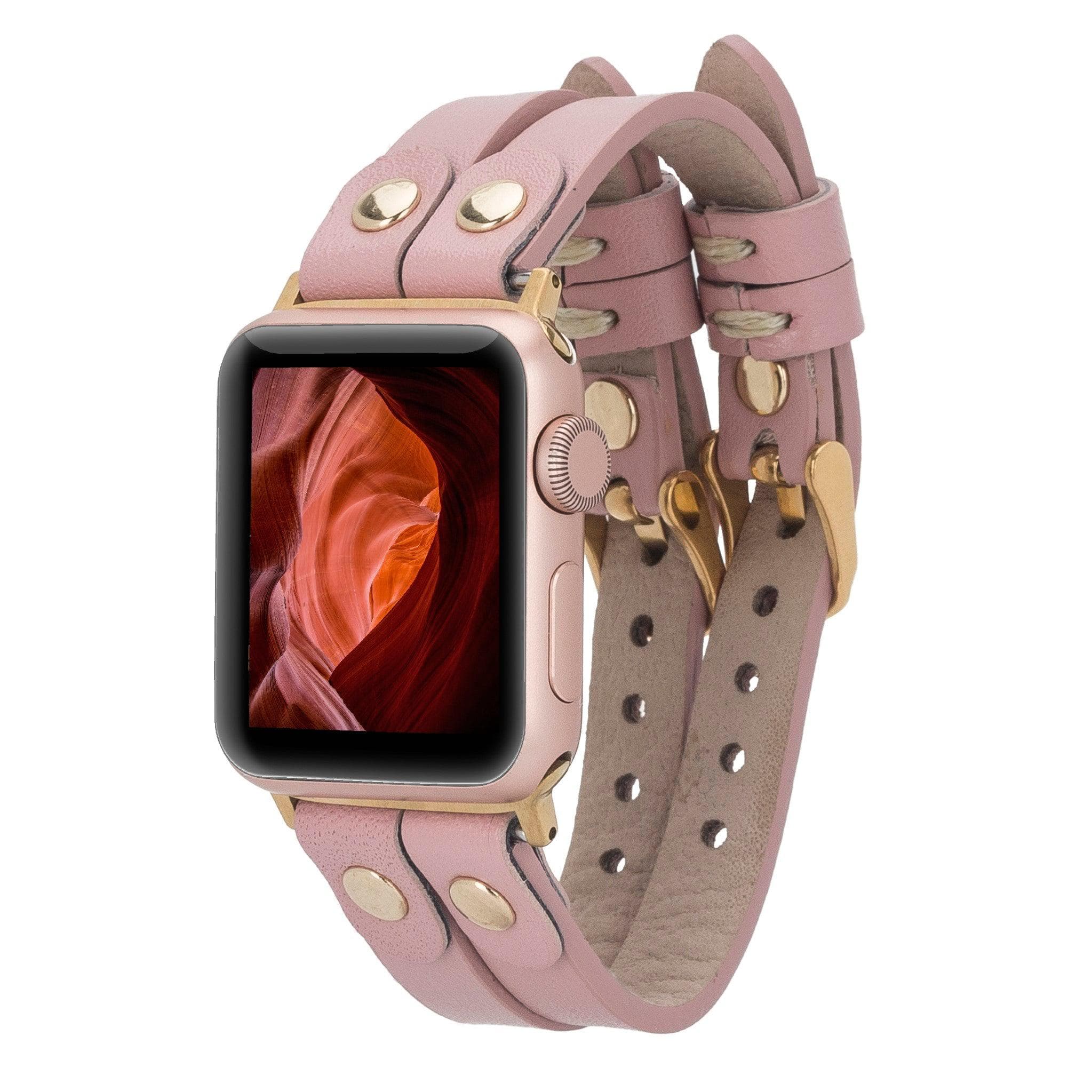 Durham Ely Apple Watch Leather Straps NU2 / Gold Bomonti