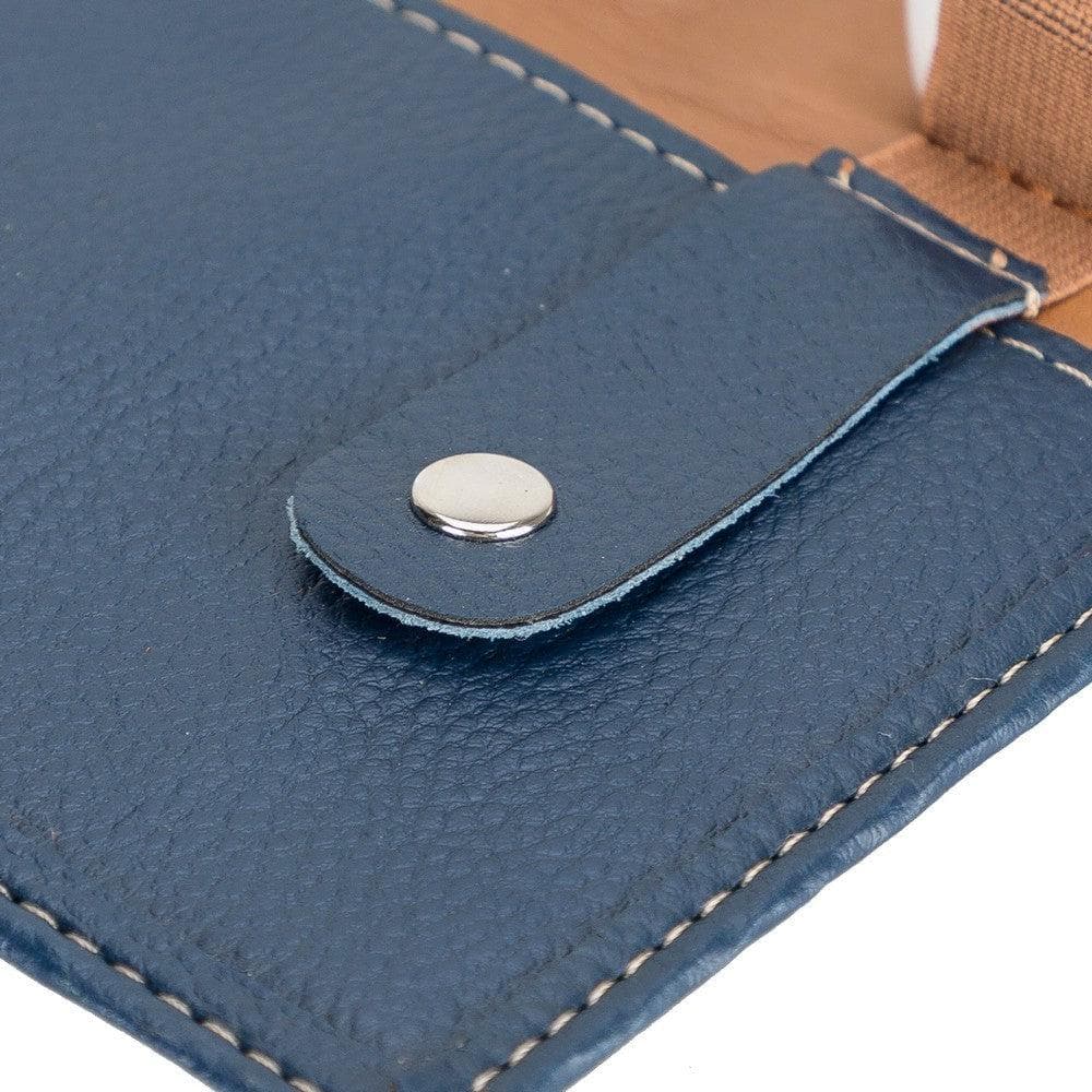 Blue Leather Folding Cable Organizer